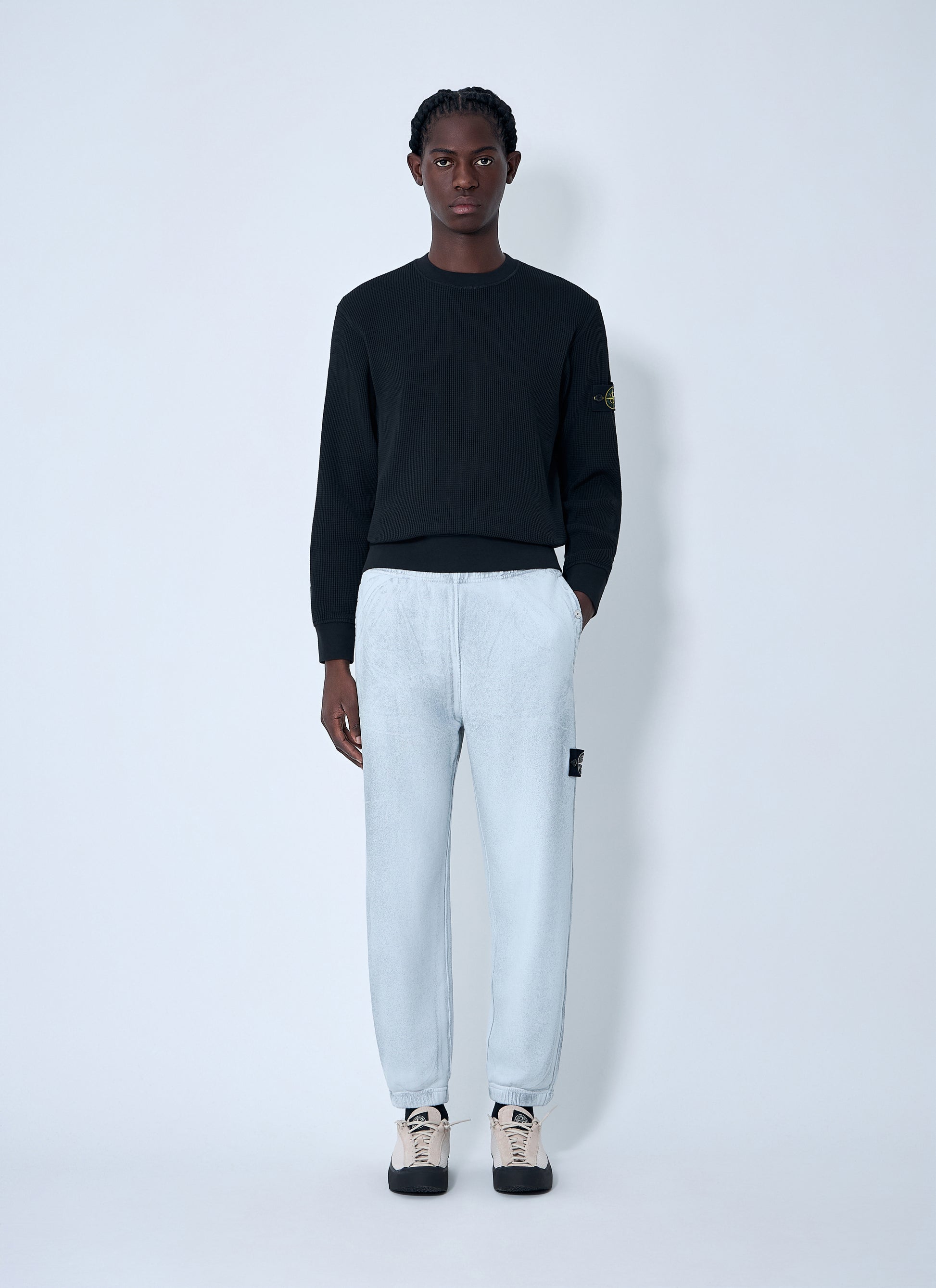 Stone Island Men Logo Patch Sweater STONE ISLAND