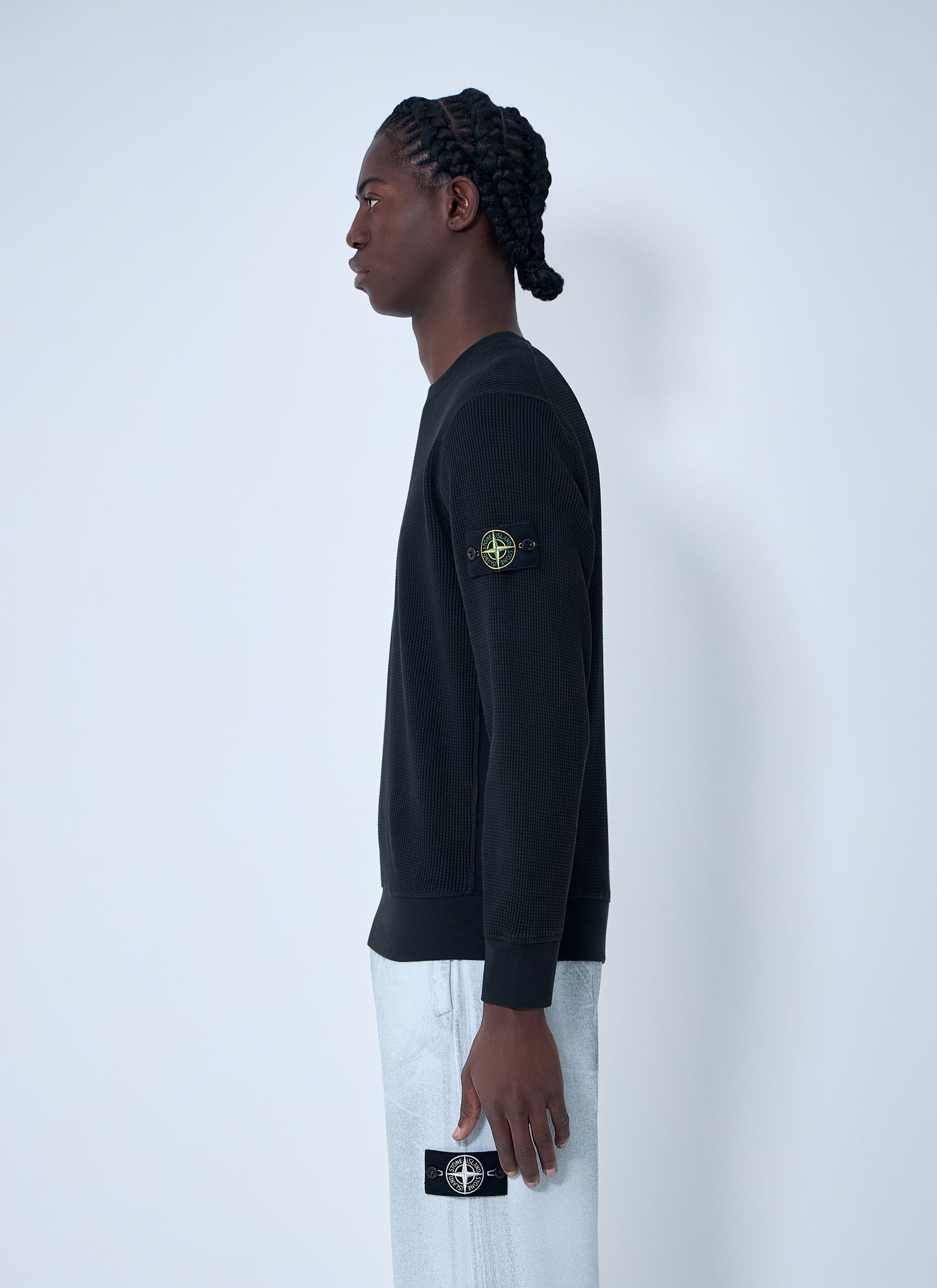 Stone Island Men Logo Patch Sweater STONE ISLAND