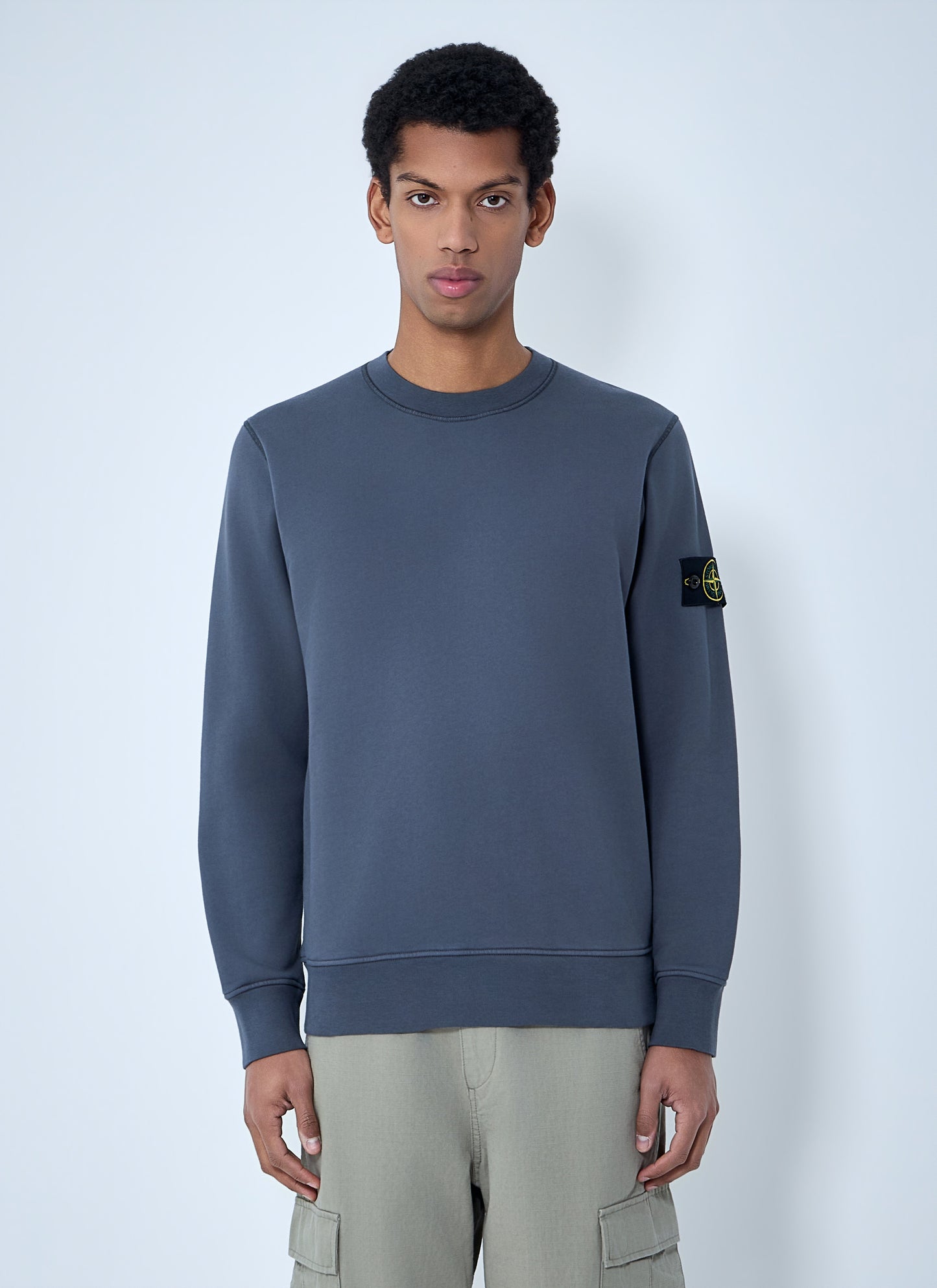 Stone Island Men Logo Patch Sweatshirt STONE ISLAND