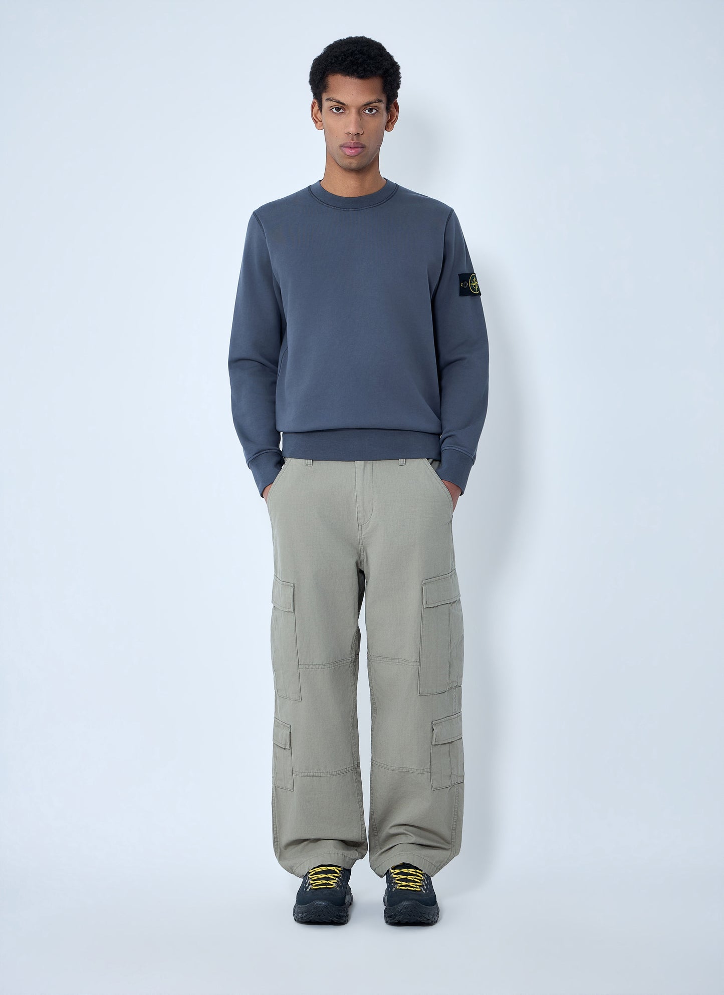 Stone Island Men Logo Patch Sweatshirt STONE ISLAND