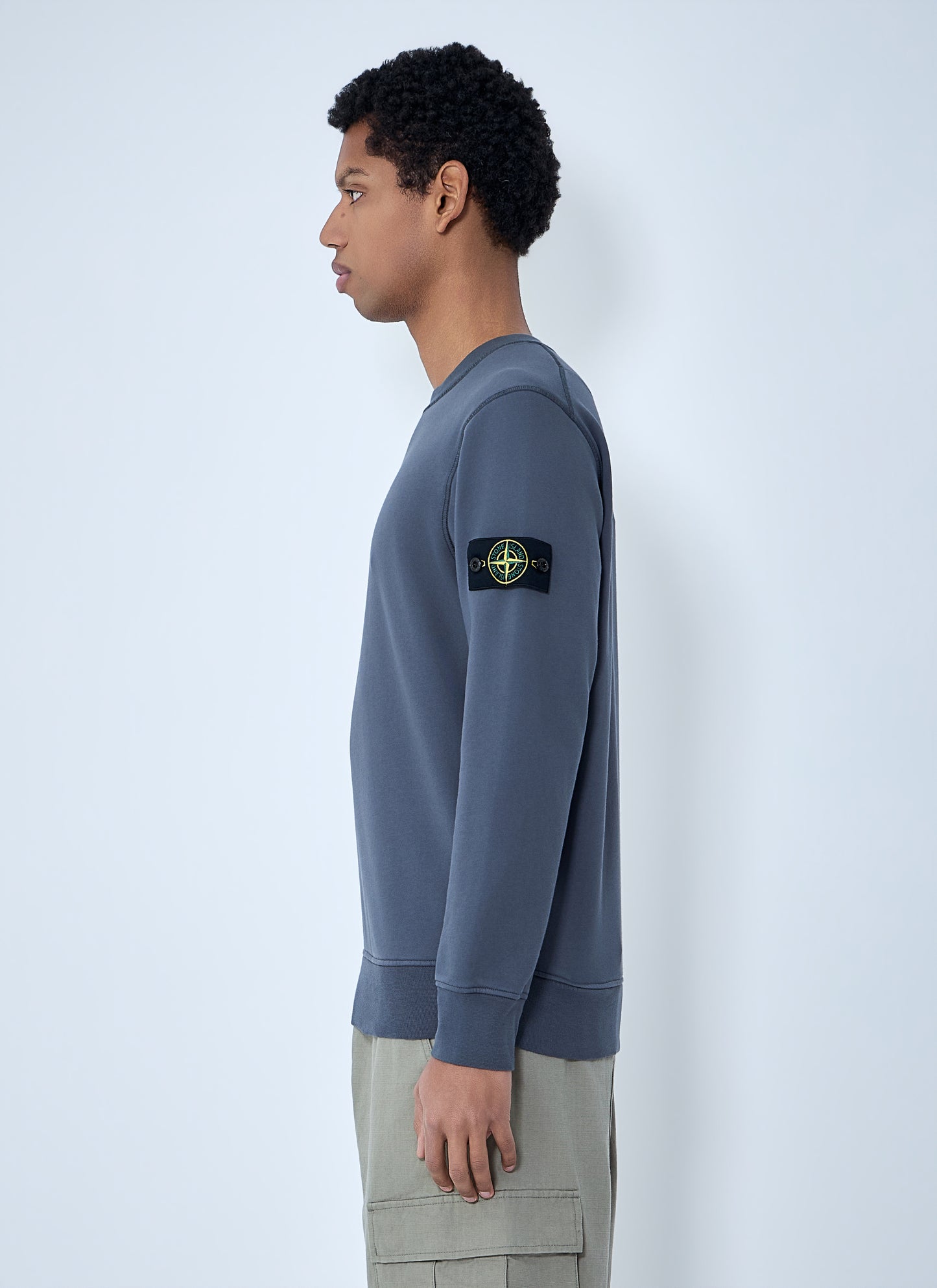 Stone Island Men Logo Patch Sweatshirt STONE ISLAND