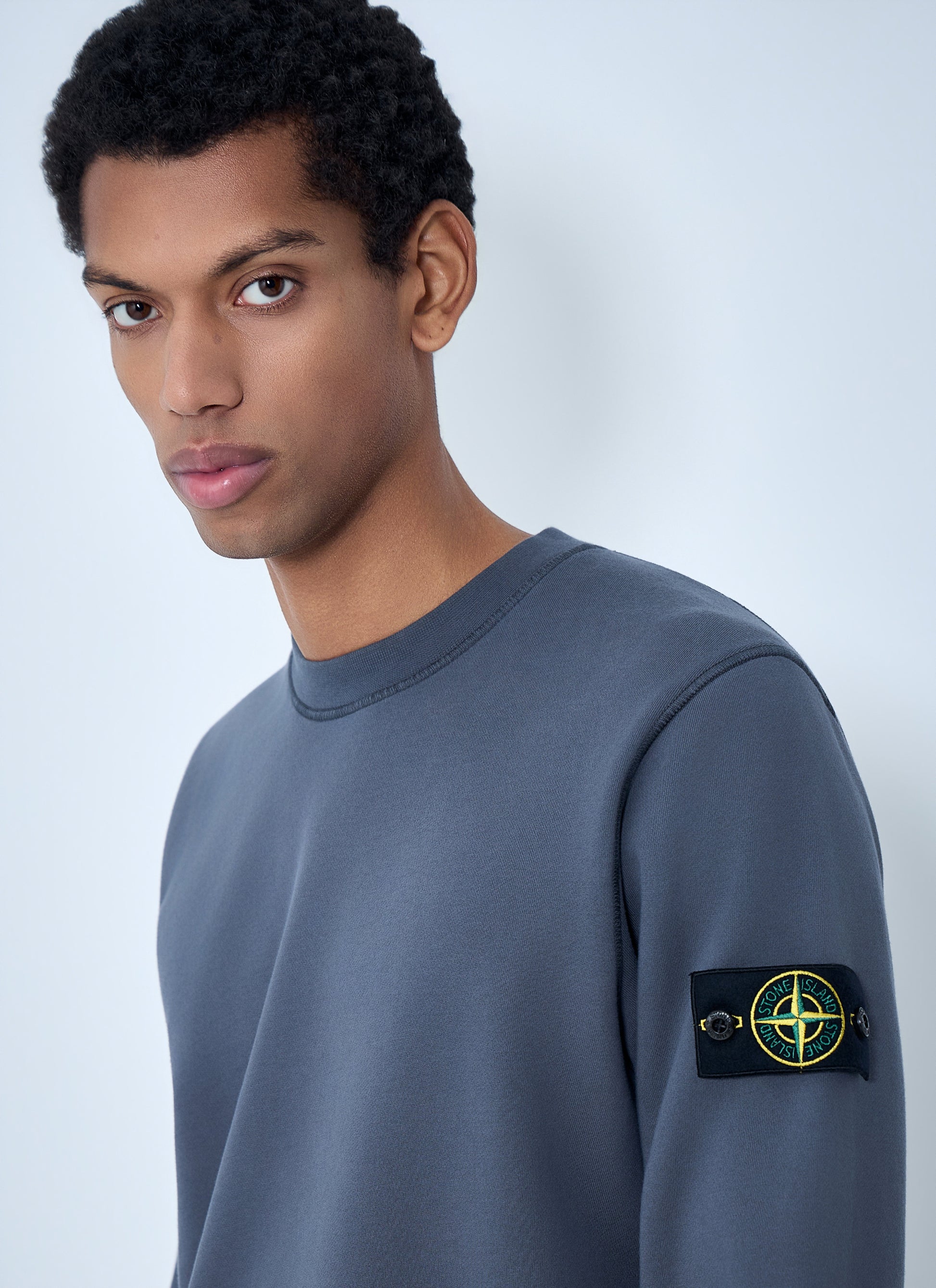 Stone Island Men Logo Patch Sweatshirt STONE ISLAND