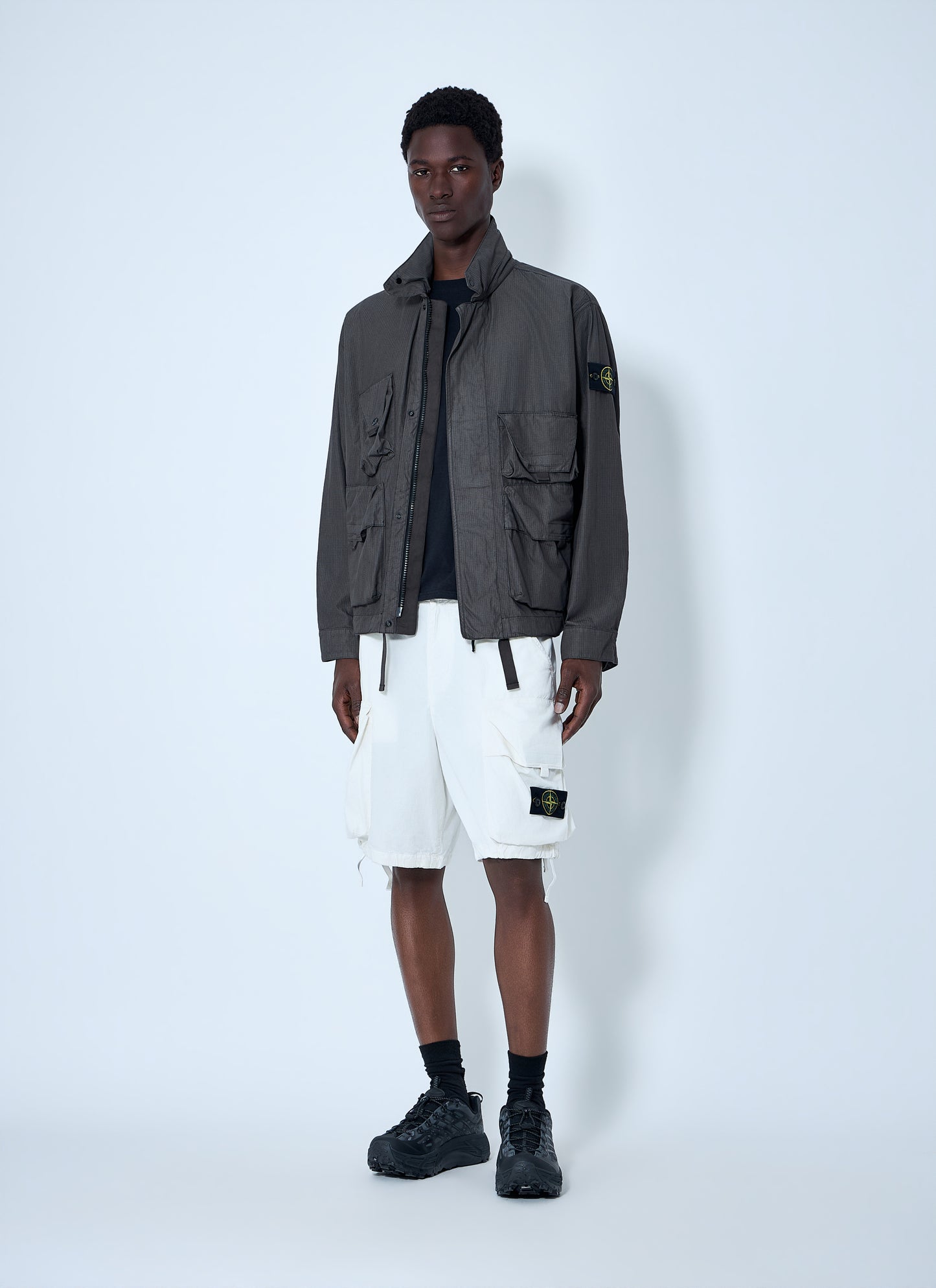 Stone Island Men Cargo Shorts With Flap Pockets STONE ISLAND
