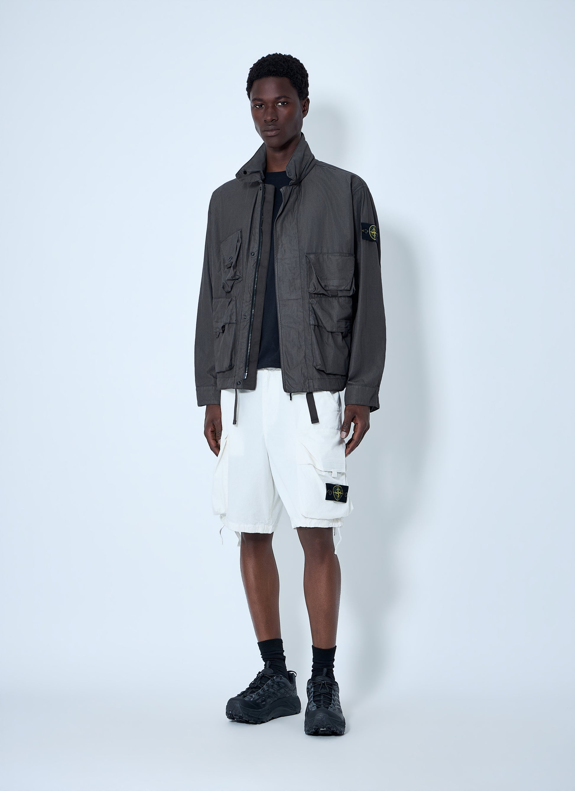 Stone Island Men Cargo Shorts With Flap Pockets STONE ISLAND