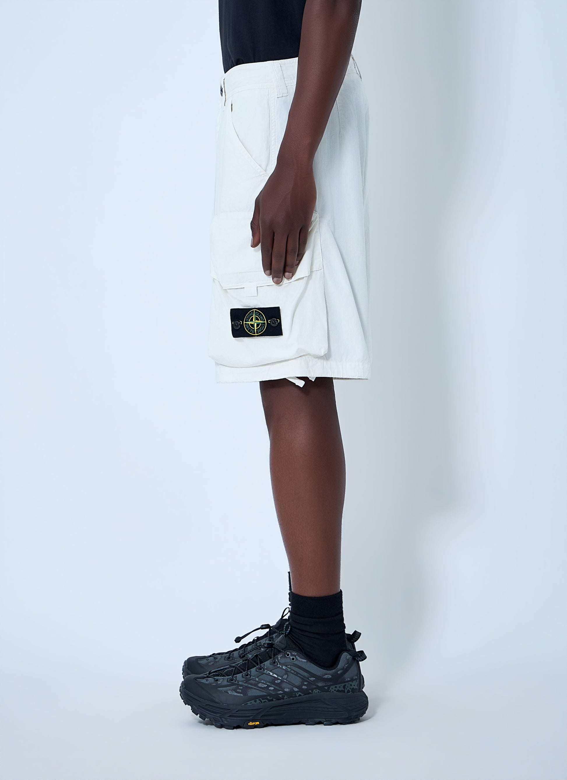 Stone Island Men Cargo Shorts With Flap Pockets STONE ISLAND