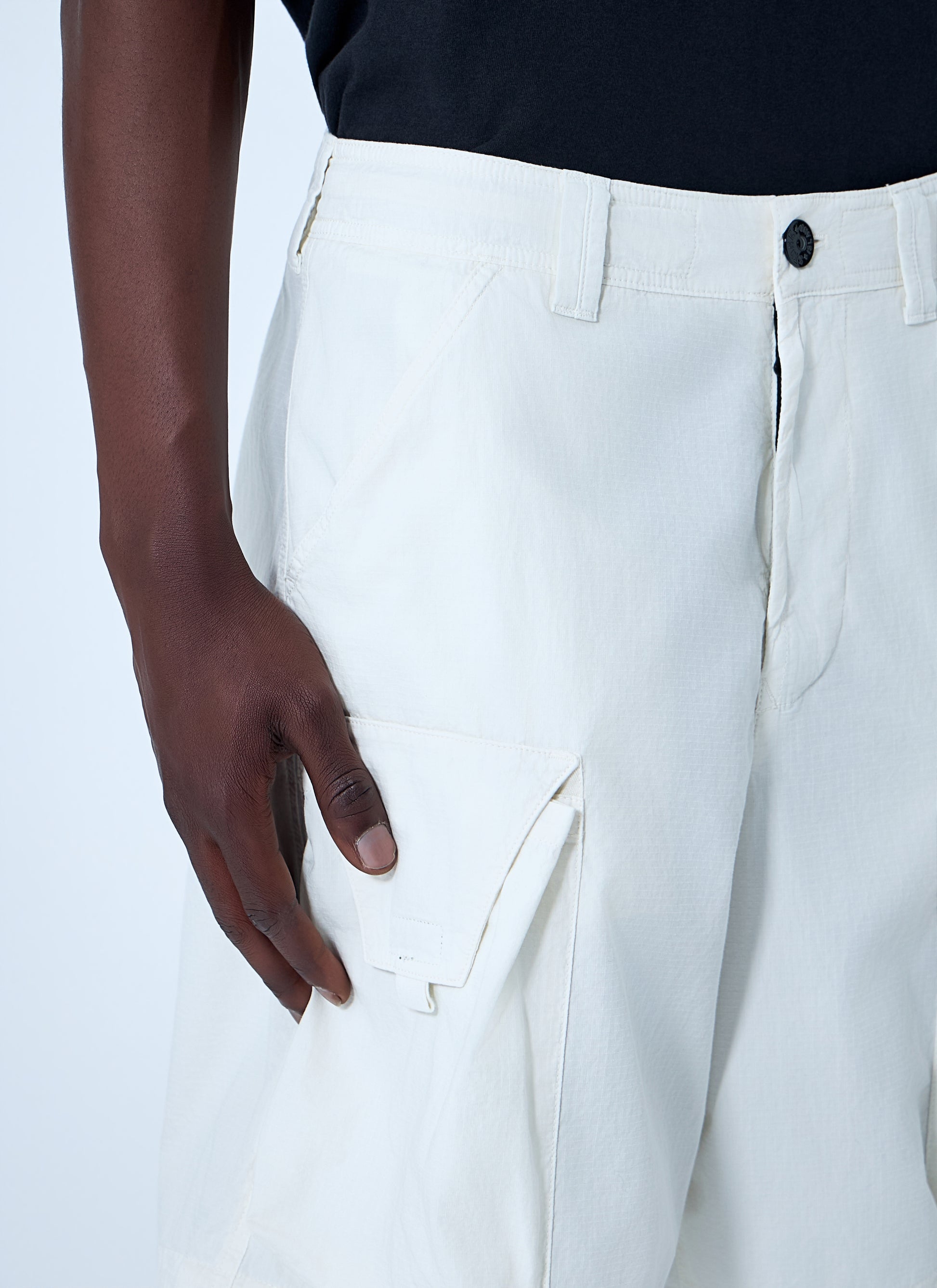 Stone Island Men Cargo Shorts With Flap Pockets STONE ISLAND