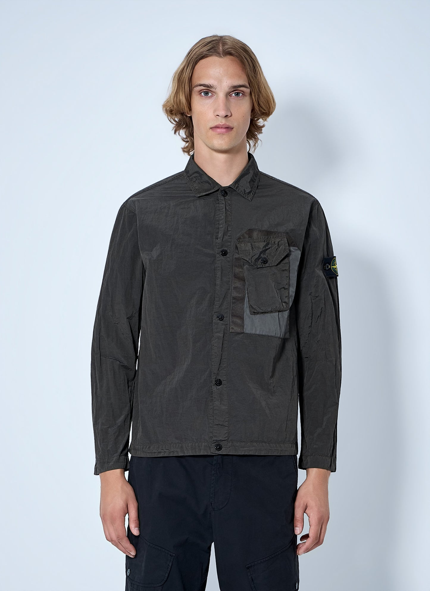 Stone Island Men Technical Overshirt With Patch Pocket STONE ISLAND