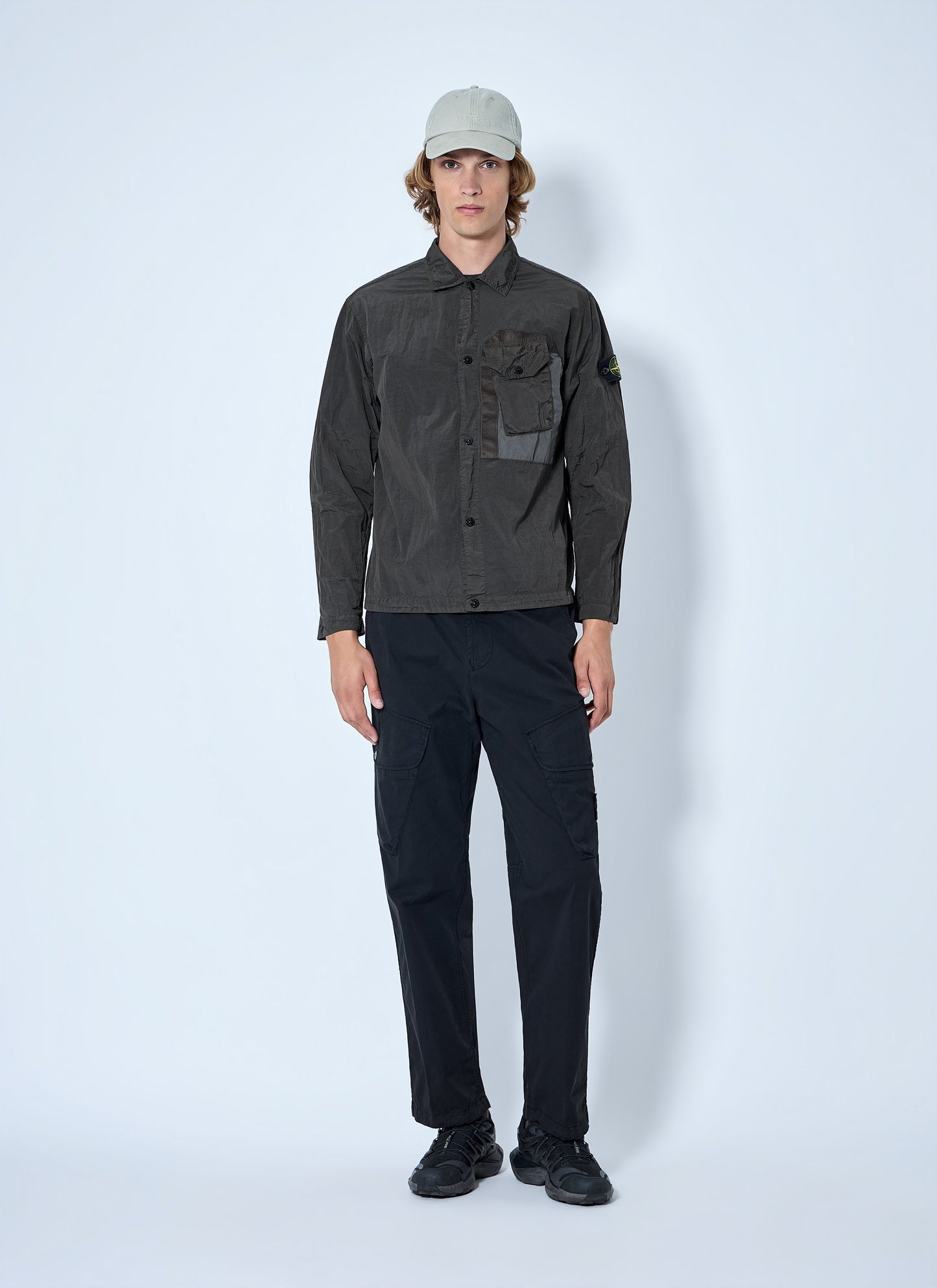 Stone Island Men Technical Overshirt With Patch Pocket STONE ISLAND