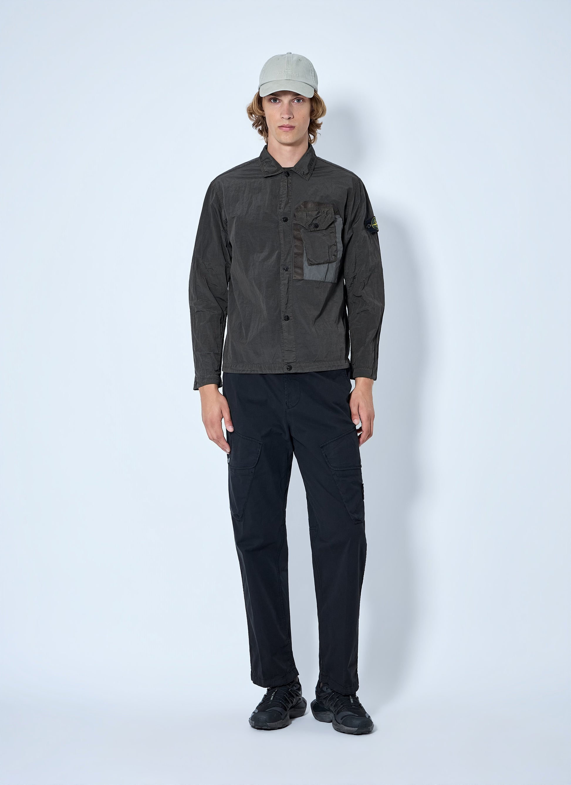 Stone Island Men Technical Overshirt With Patch Pocket STONE ISLAND