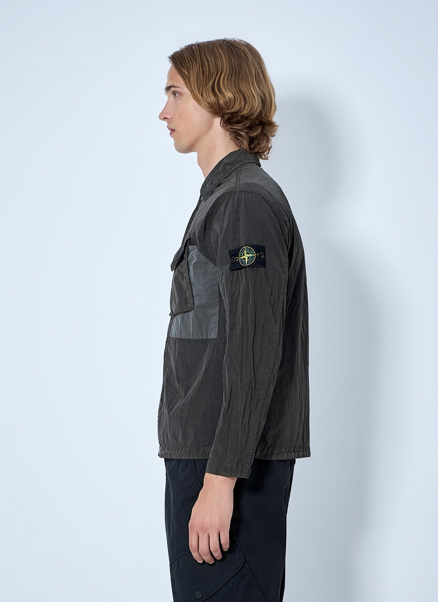 Stone Island Men Technical Overshirt With Patch Pocket STONE ISLAND