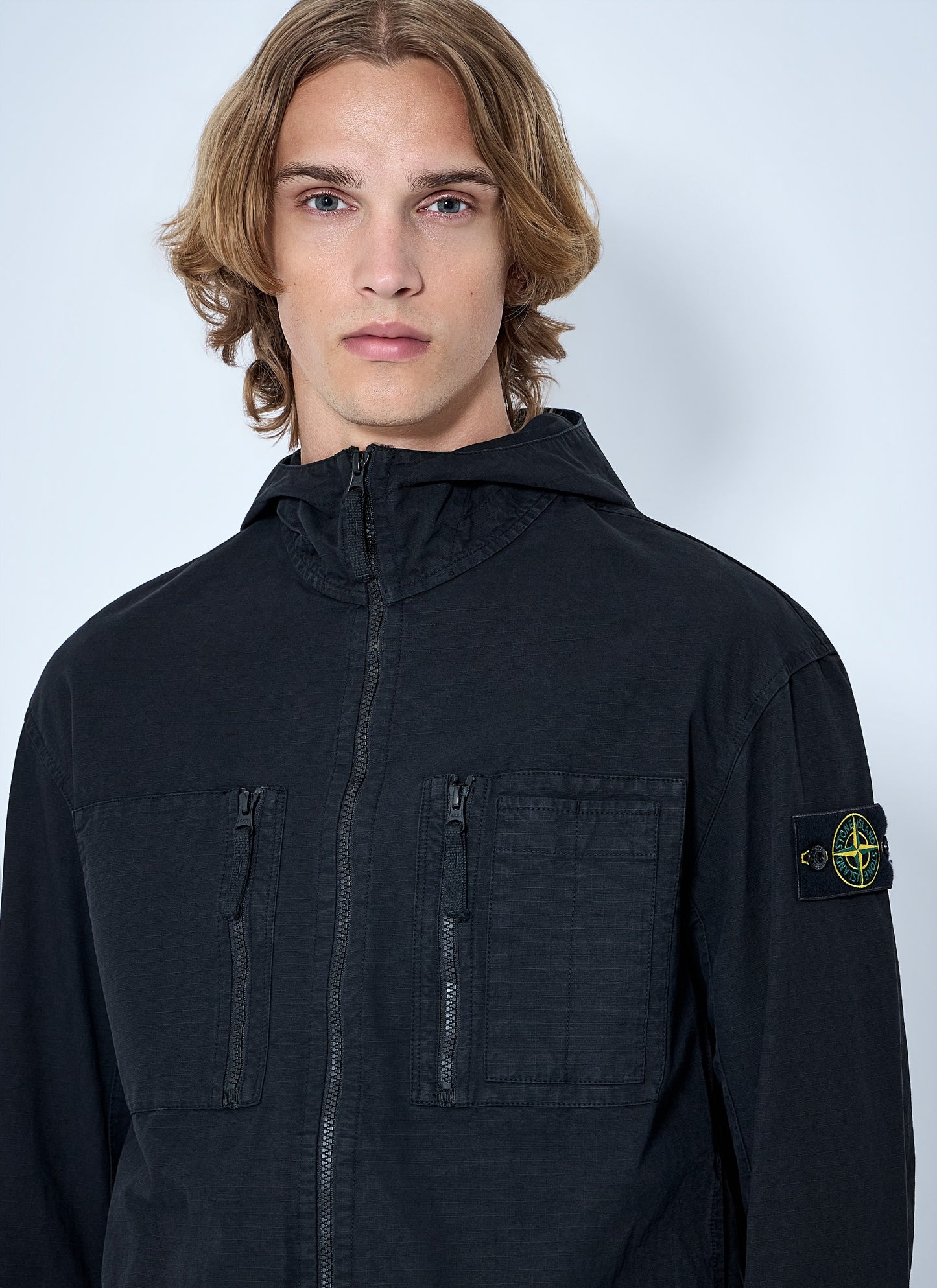 Stone Island Men Hooded Utility Jacket STONE ISLAND