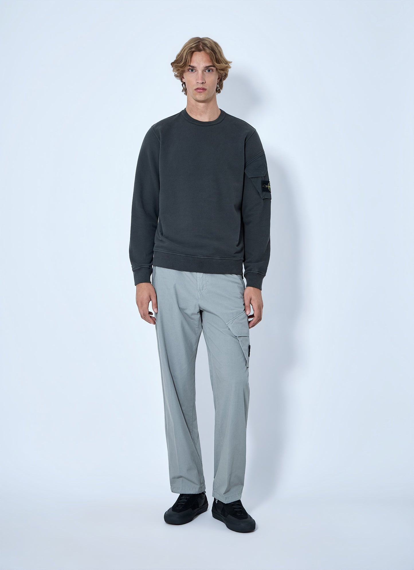 Stone Island Men Cargo Trousers With Elasticated Waistband STONE ISLAND