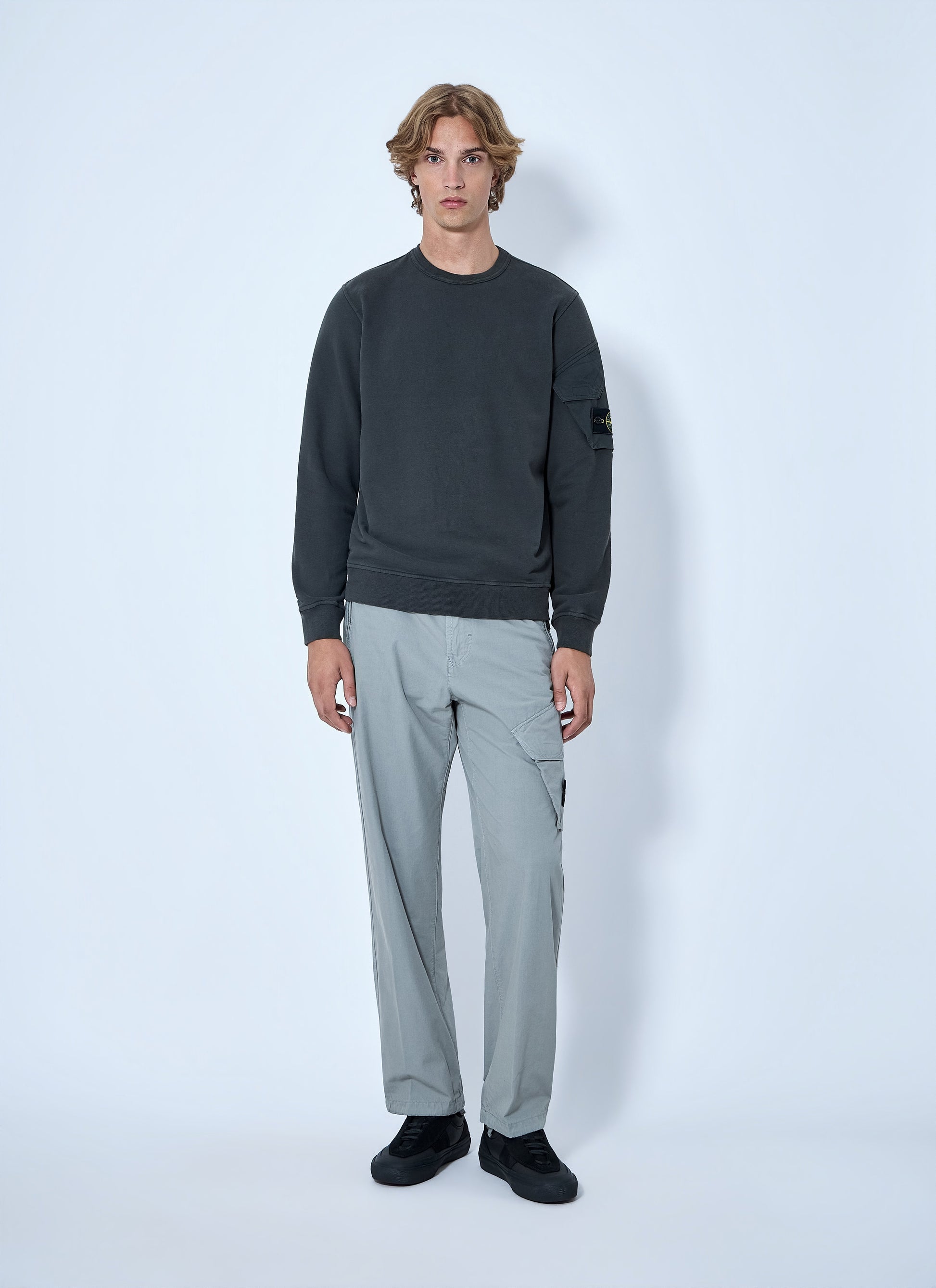 Stone Island Men Cargo Trousers With Elasticated Waistband STONE ISLAND