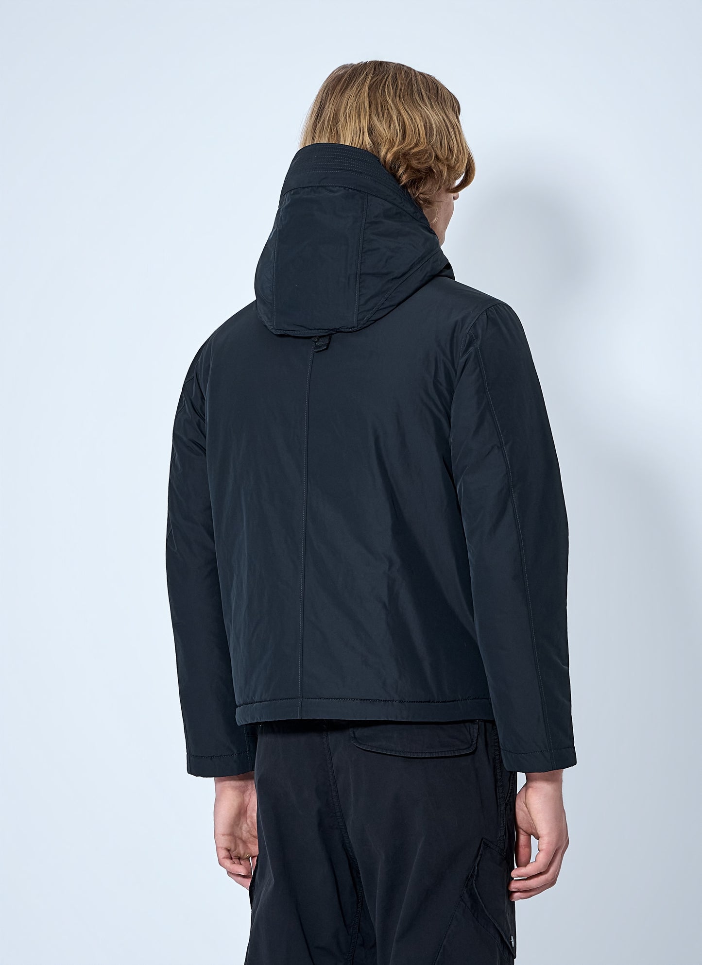Stone Island Men Hooded Jacket With Patch Detail STONE ISLAND