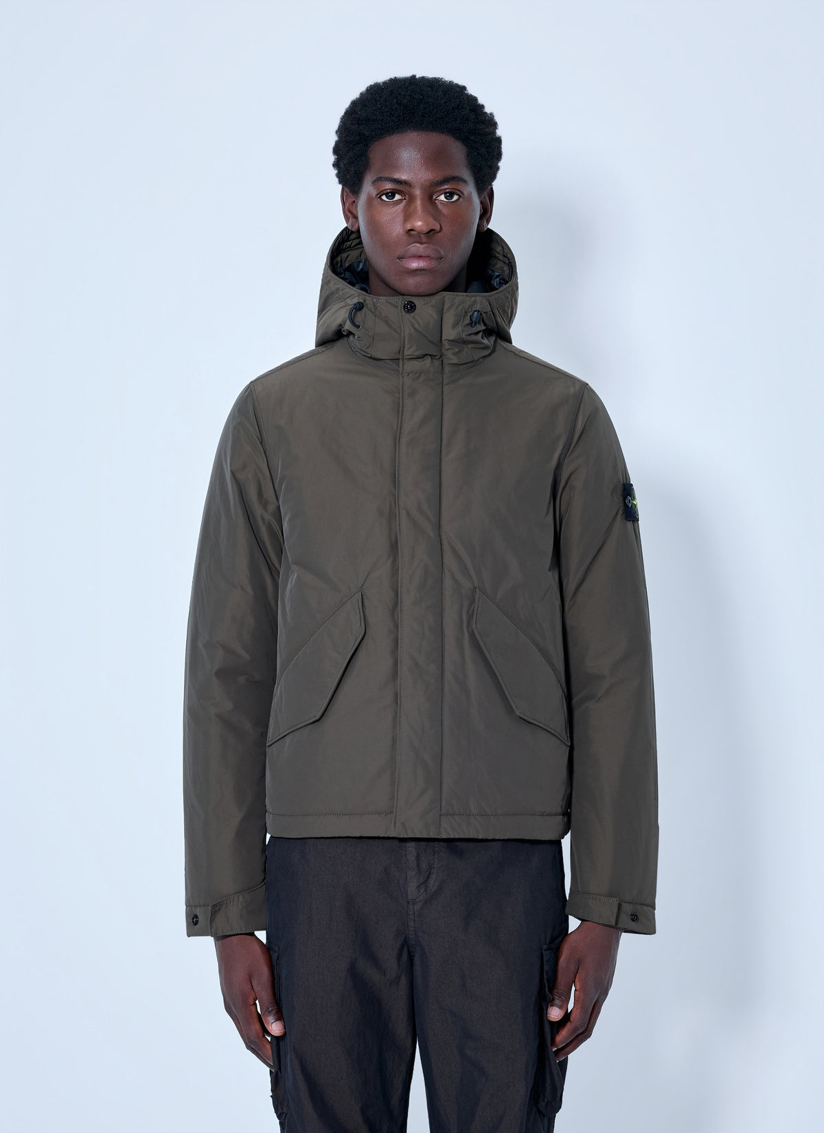 Stone Island Men Hooded Quilted Jacket STONE ISLAND