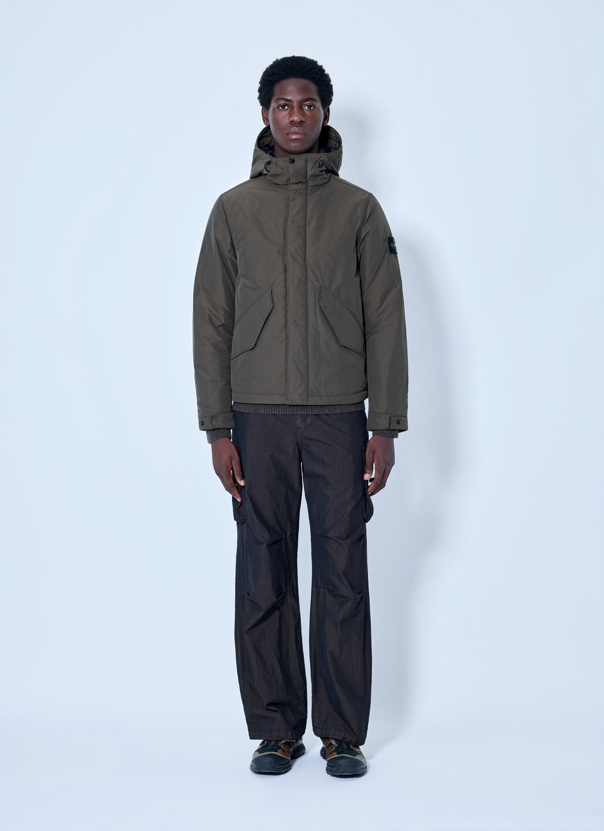 Stone Island Men Hooded Quilted Jacket STONE ISLAND