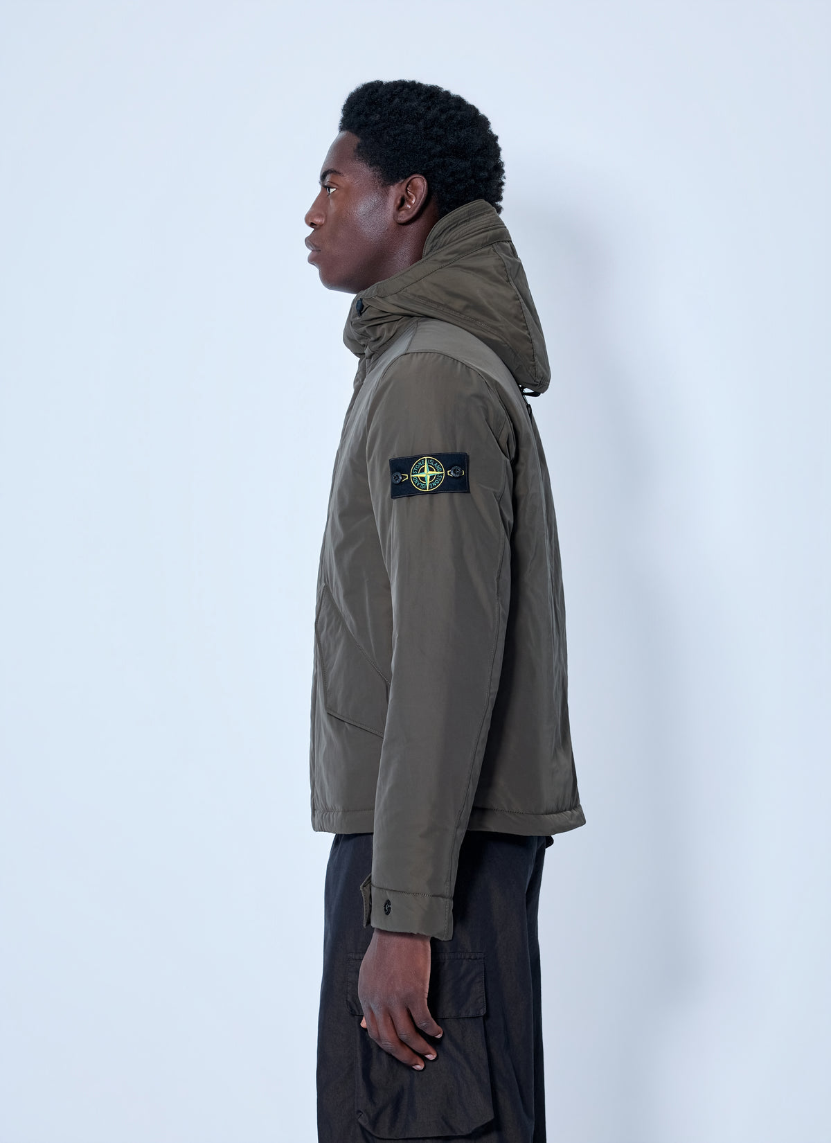 Stone Island Men Hooded Quilted Jacket STONE ISLAND