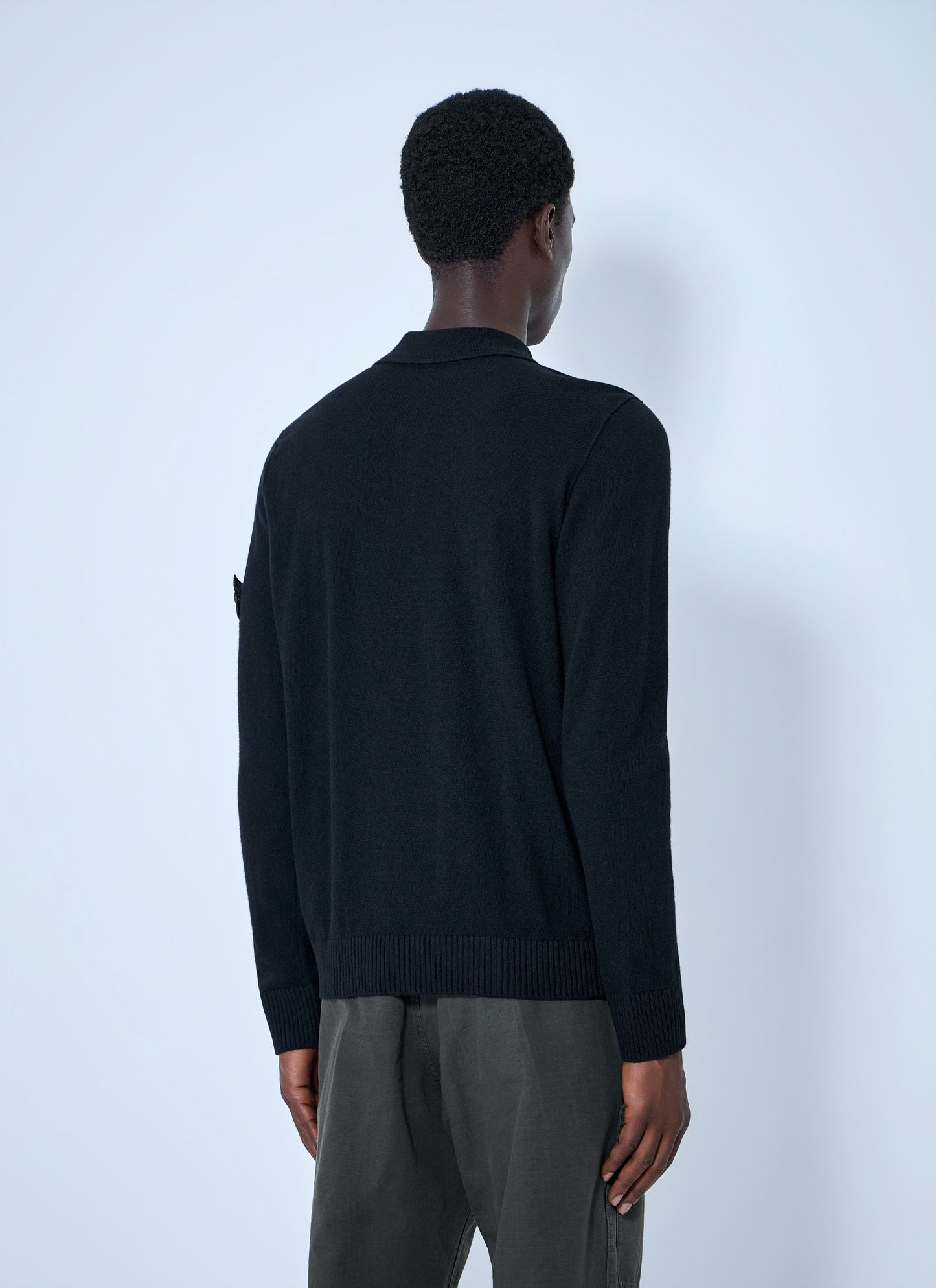 Stone Island Men Long Sleeve Polo Knit STONE ISLAND