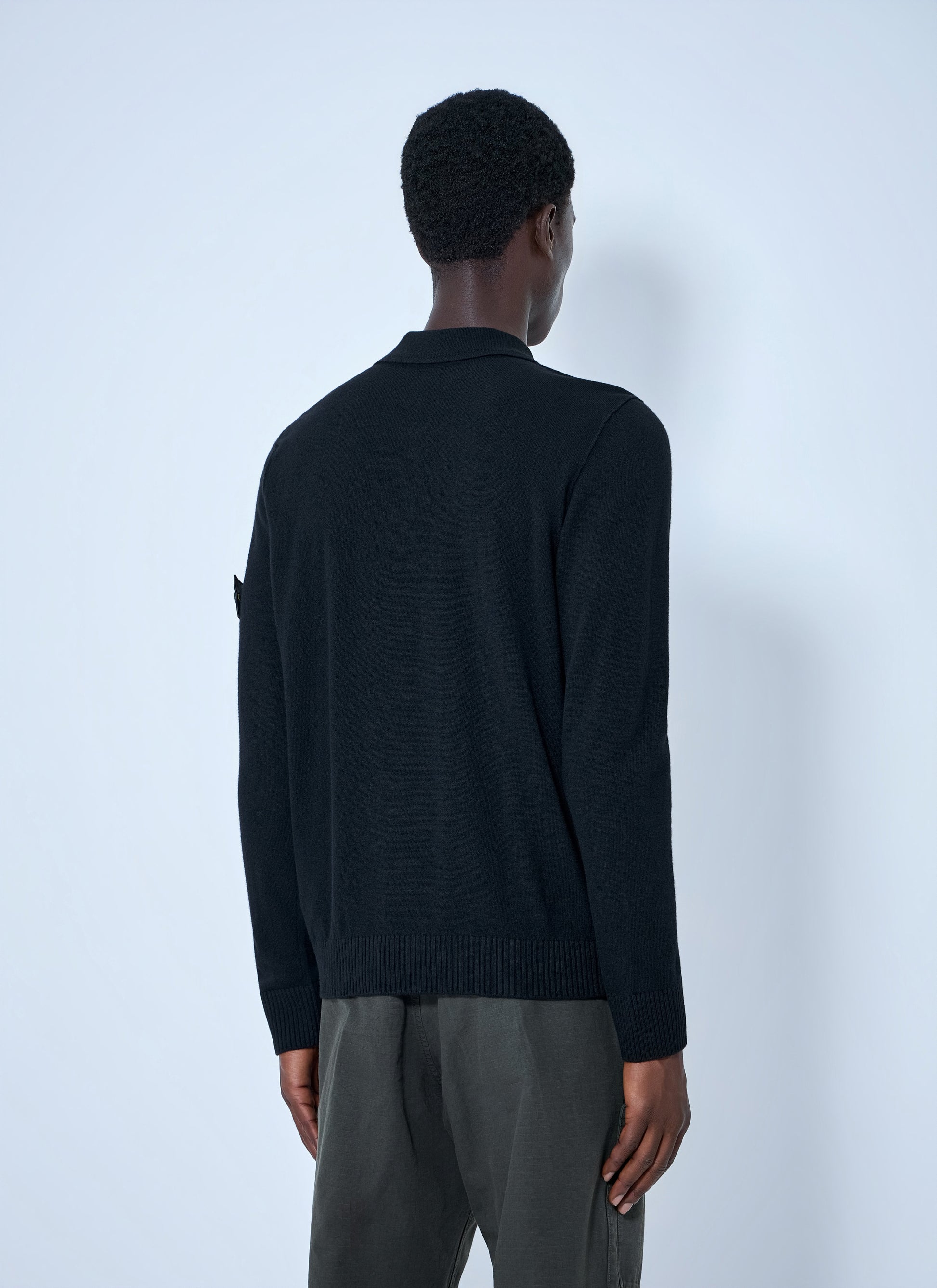 Stone Island Men Long Sleeve Polo Knit STONE ISLAND