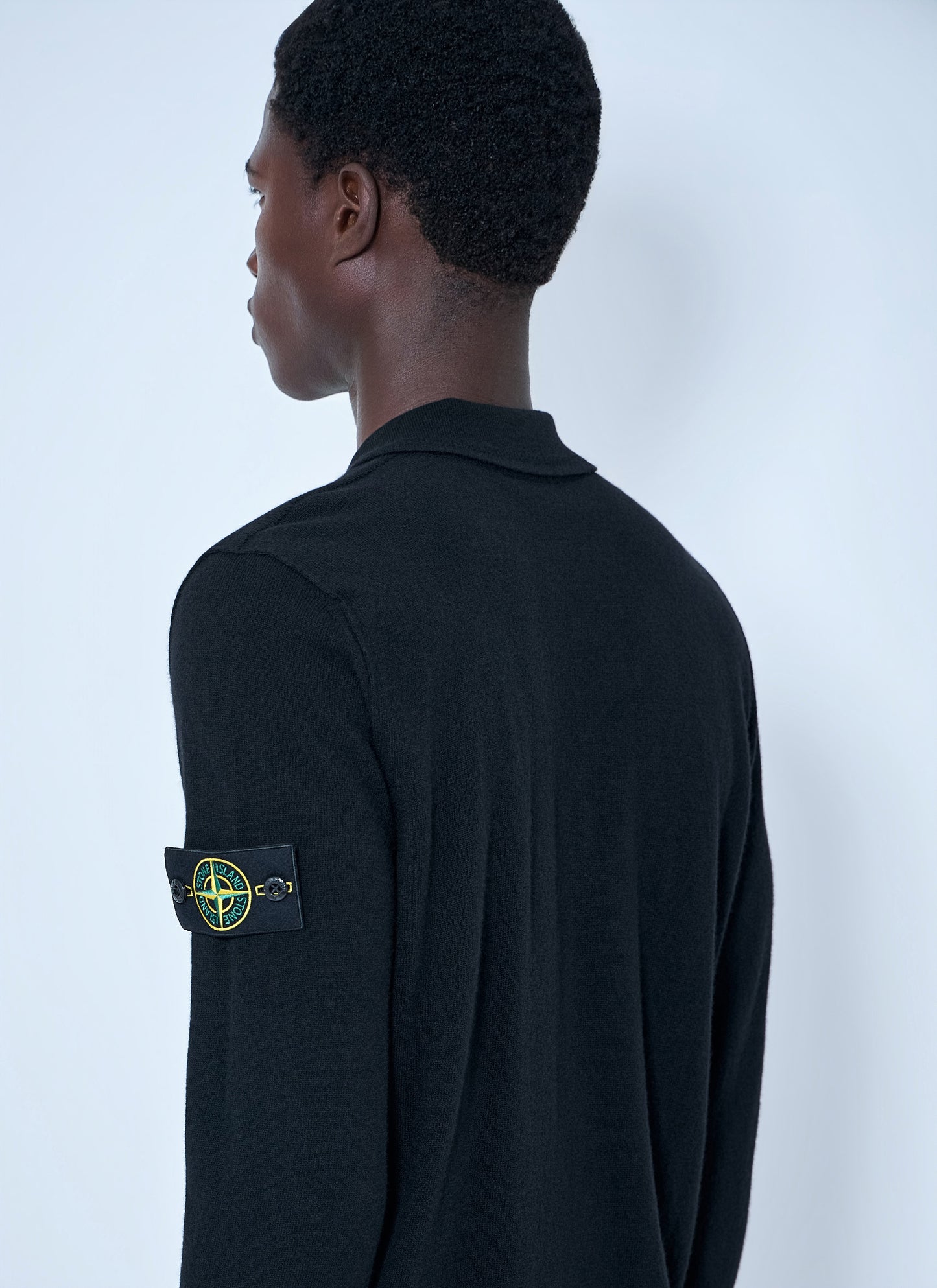 Stone Island Men Long Sleeve Polo Knit STONE ISLAND