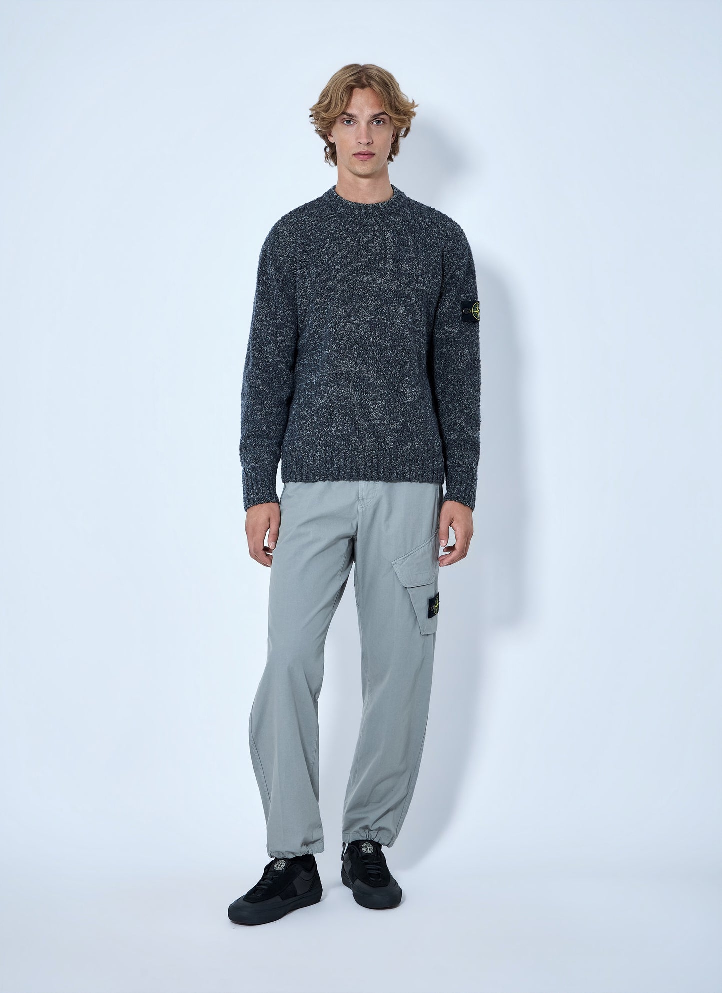 Stone Island Men Crewneck Wool-Blend Sweater STONE ISLAND