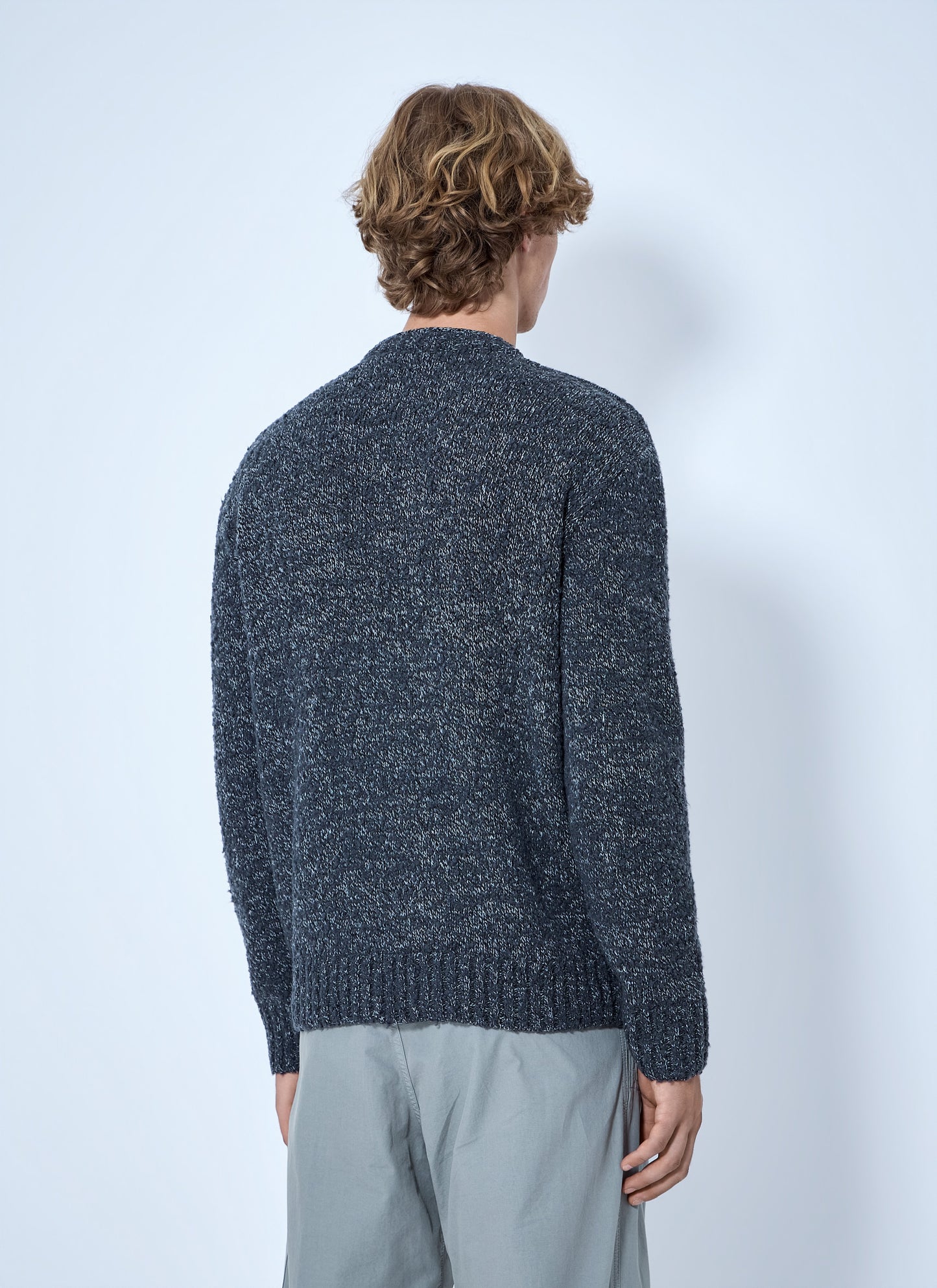 Stone Island Men Crewneck Wool-Blend Sweater STONE ISLAND