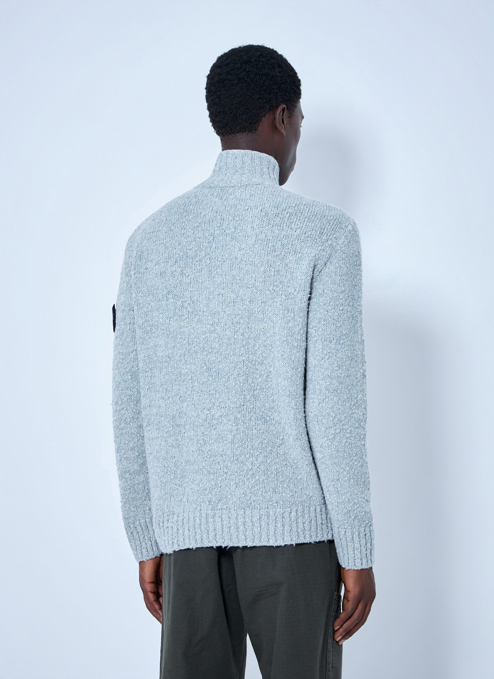 Stone Island Men Half-Zip Wool Sweater STONE ISLAND