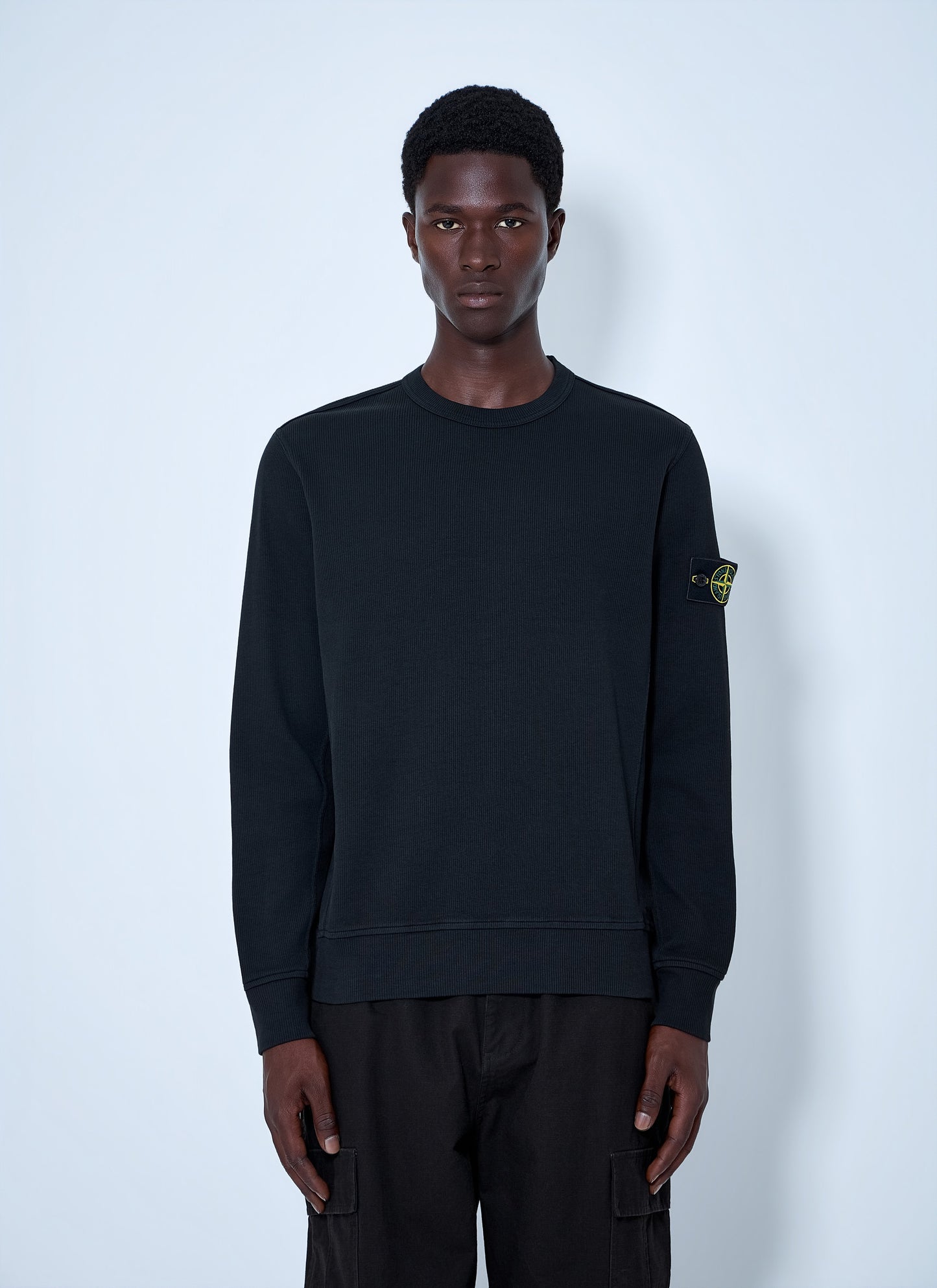 Stone Island Men Crewneck Sweatshirt With Logo Patch STONE ISLAND