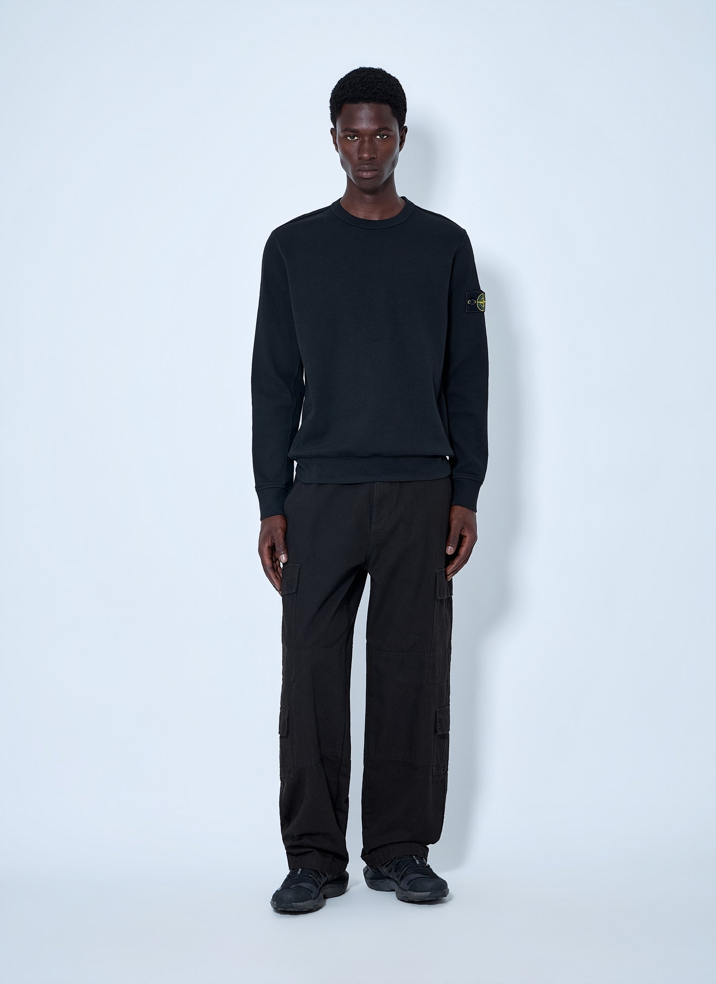 Stone Island Men Crewneck Sweatshirt With Logo Patch STONE ISLAND