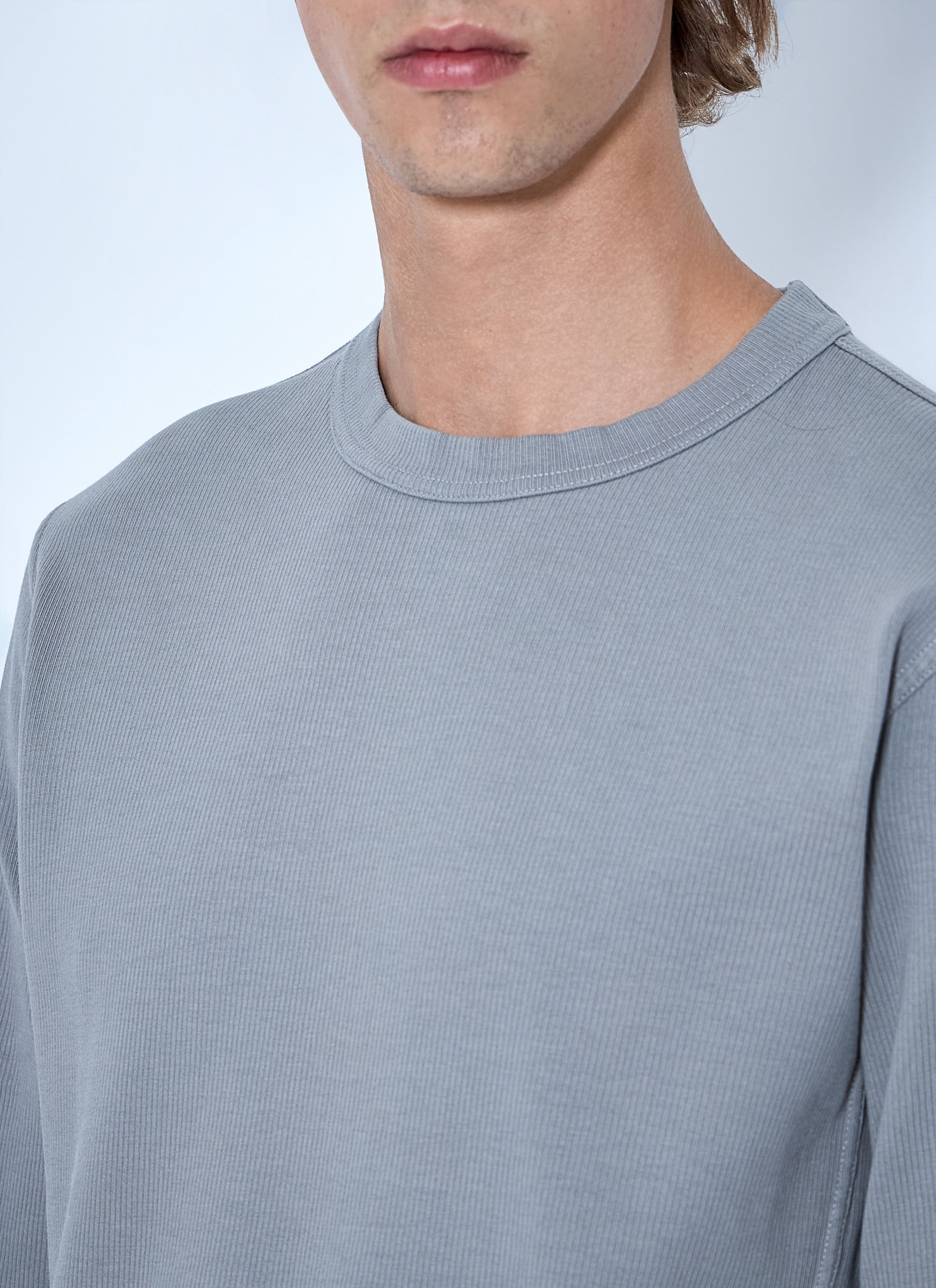 Stone Island Men Crewneck Sweatshirt With Sleeve Logo Patch STONE ISLAND