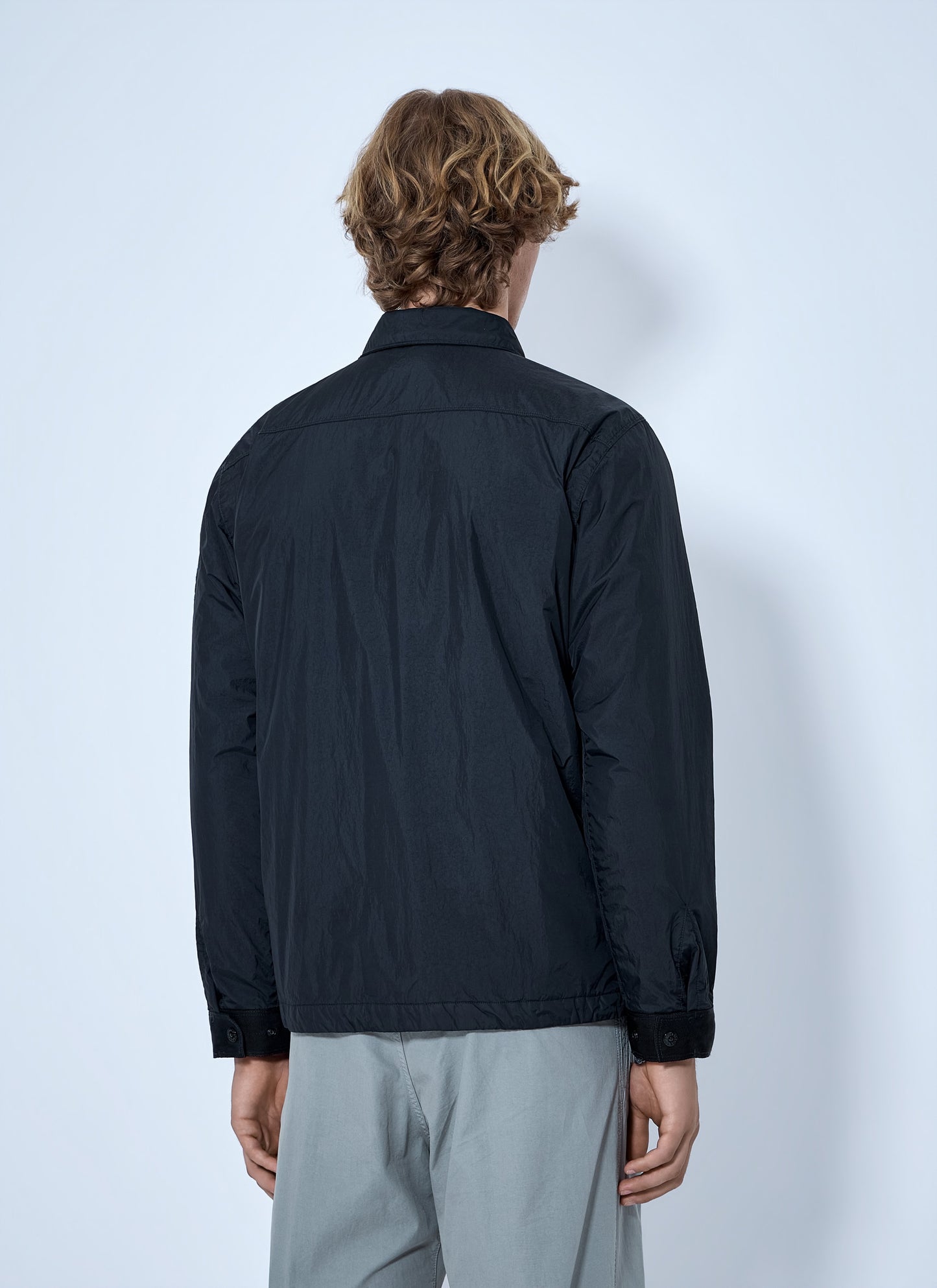 Stone Island Men Button-Up Nylon Jacket STONE ISLAND
