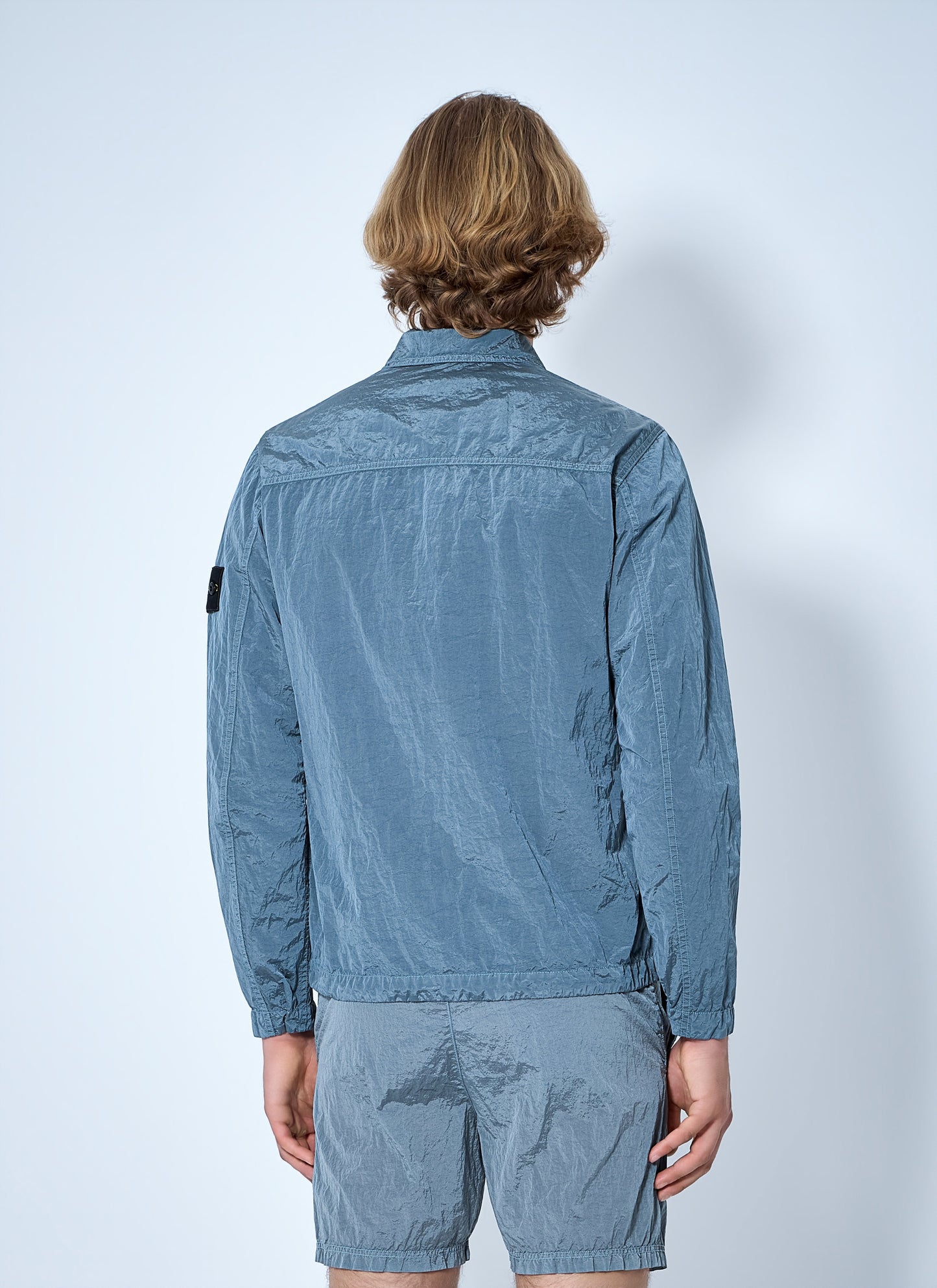 Stone Island Men Zip-Up Jacket With Chest Pocket