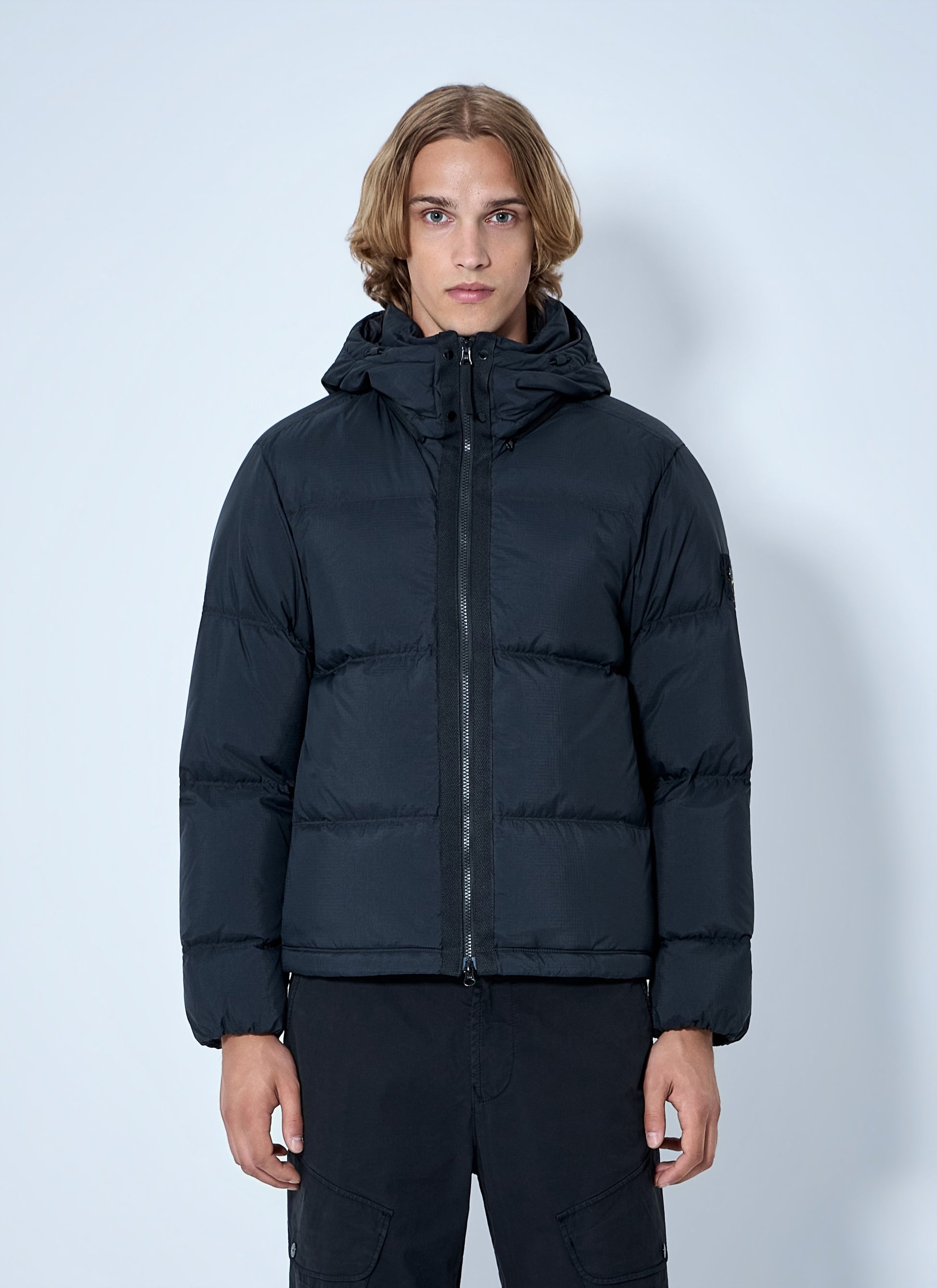 Stone Island Men Padded Hooded Jacket STONE ISLAND