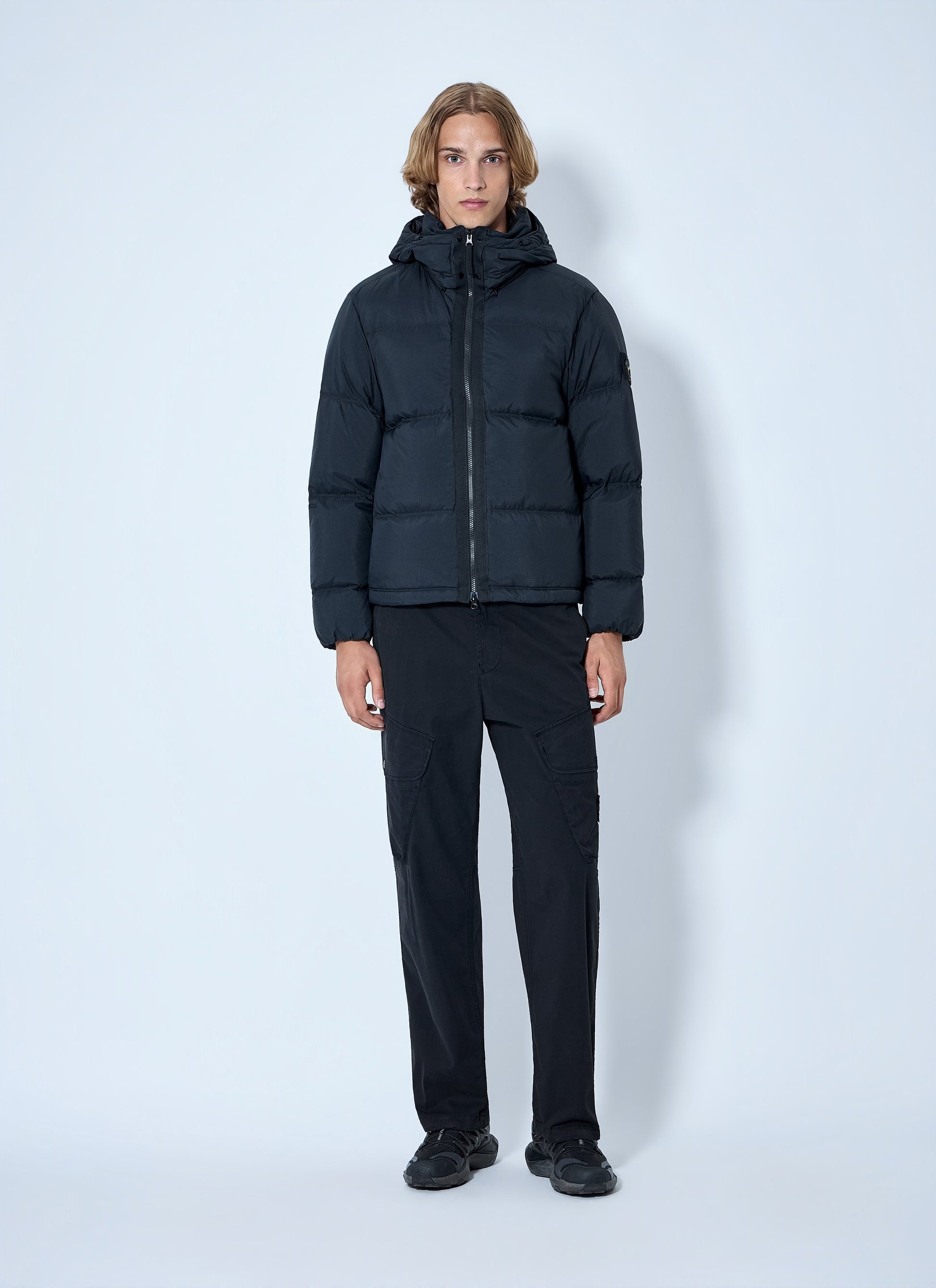 Stone Island Men Padded Hooded Jacket STONE ISLAND