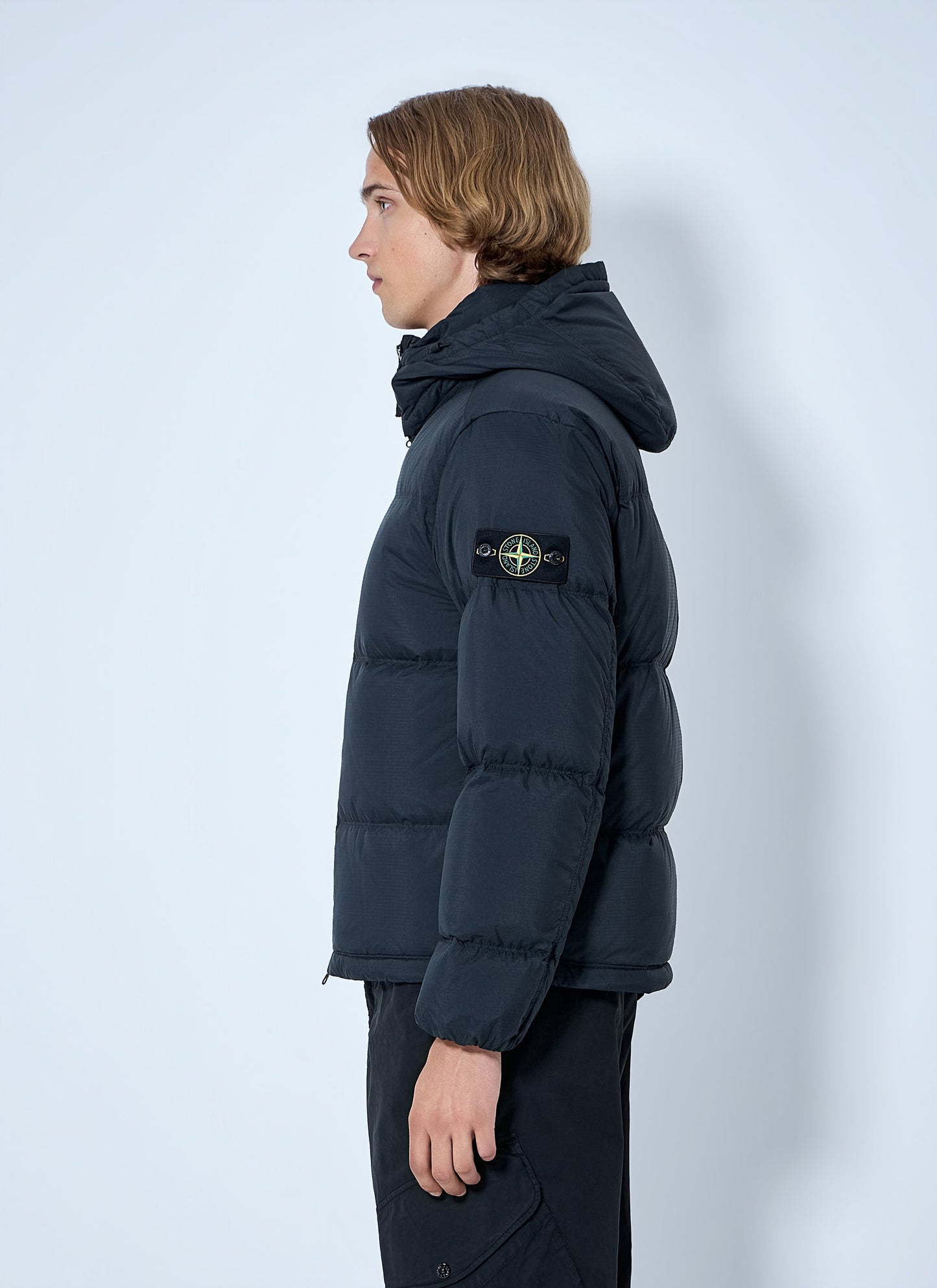 Stone Island Men Padded Hooded Jacket STONE ISLAND
