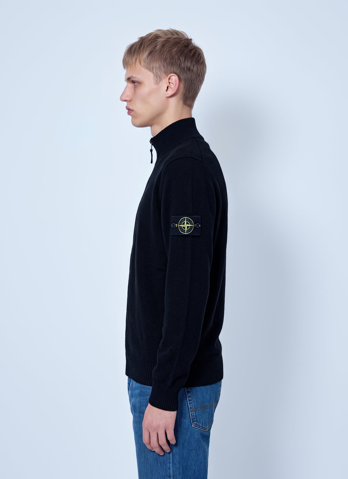 Stone Island Men Zip-Up Knit Cardigan STONE ISLAND