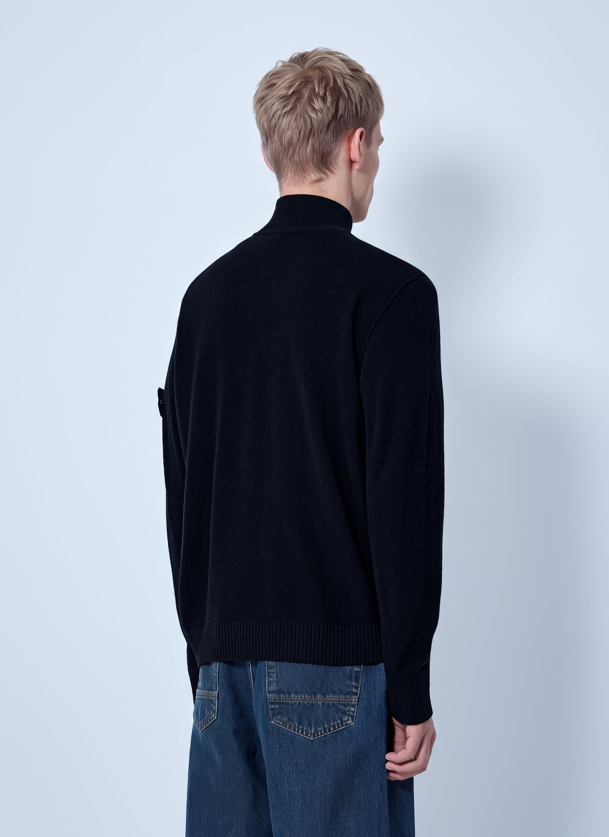 Stone Island Men Zip-Up Knit Cardigan STONE ISLAND