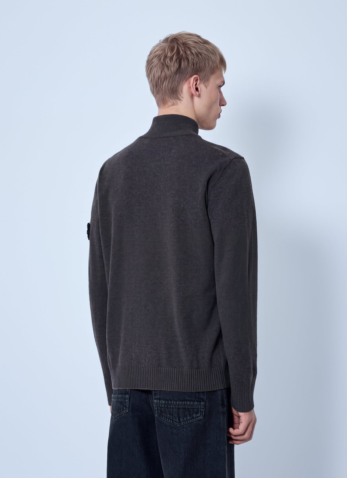 Stone Island Men Zip-Up Wool Cardigan STONE ISLAND