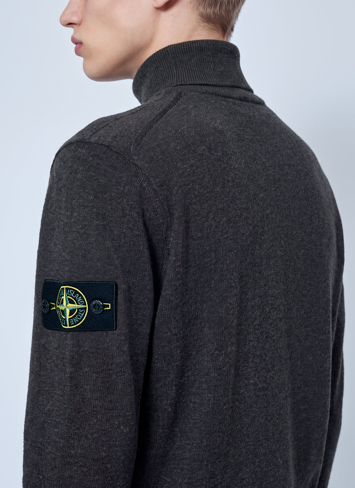 Stone Island Men Zip-Up Wool Cardigan STONE ISLAND