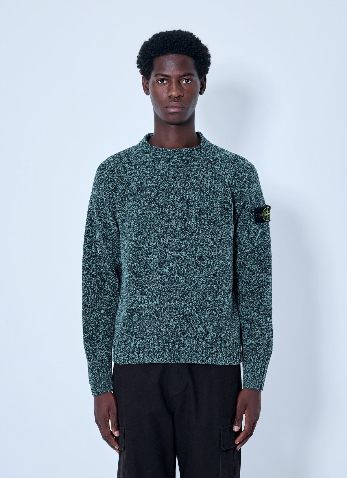 Stone Island Men Knitted Crewneck Sweater STONE ISLAND