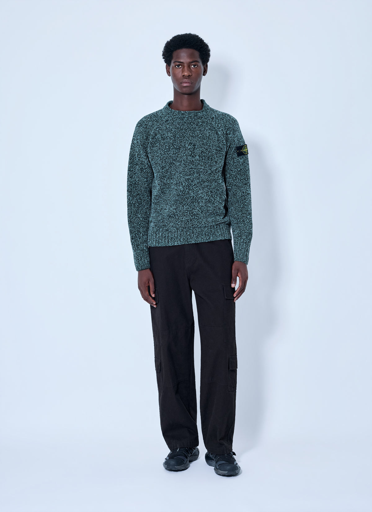 Stone Island Men Knitted Crewneck Sweater STONE ISLAND