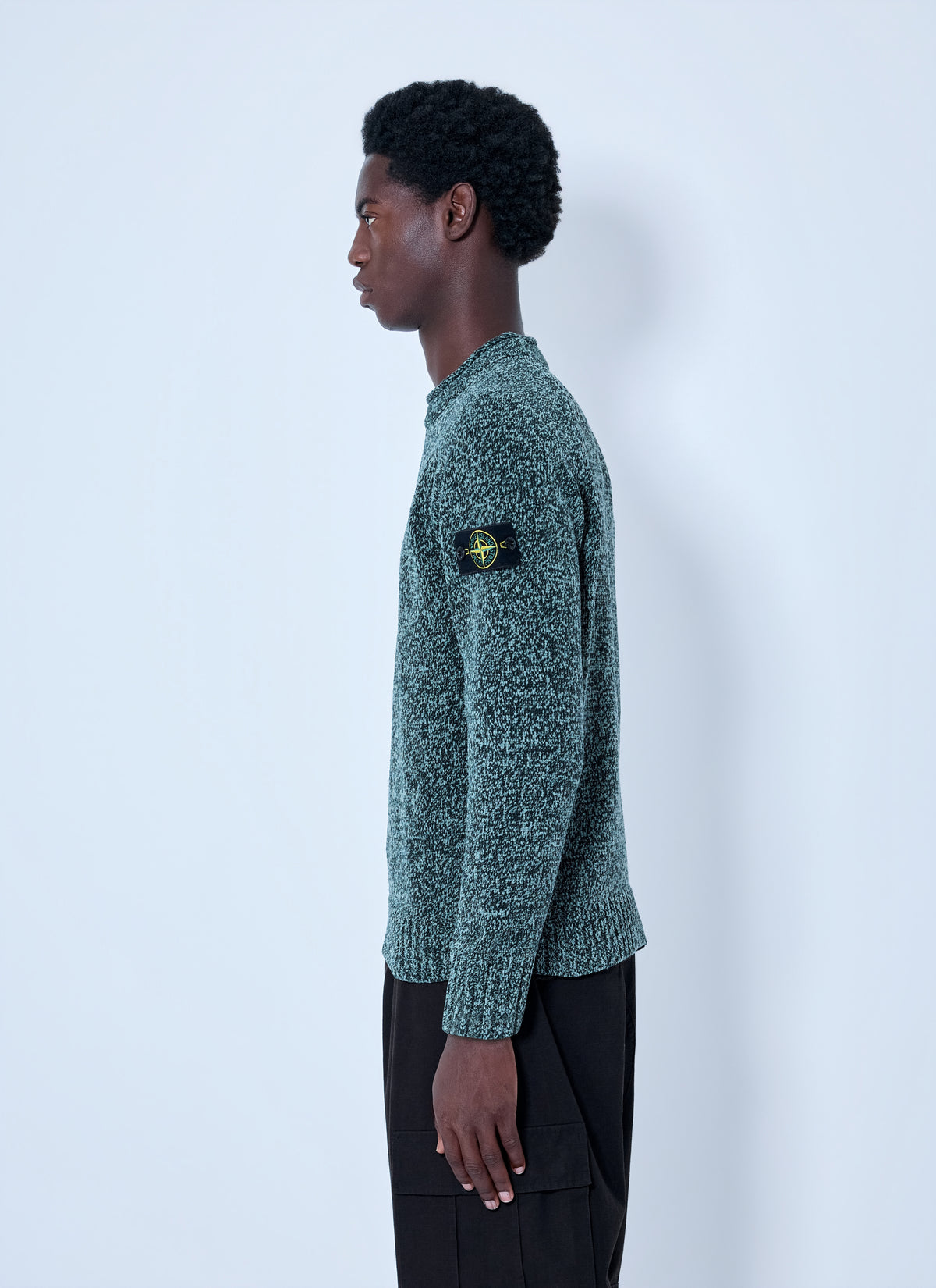 Stone Island Men Knitted Crewneck Sweater STONE ISLAND