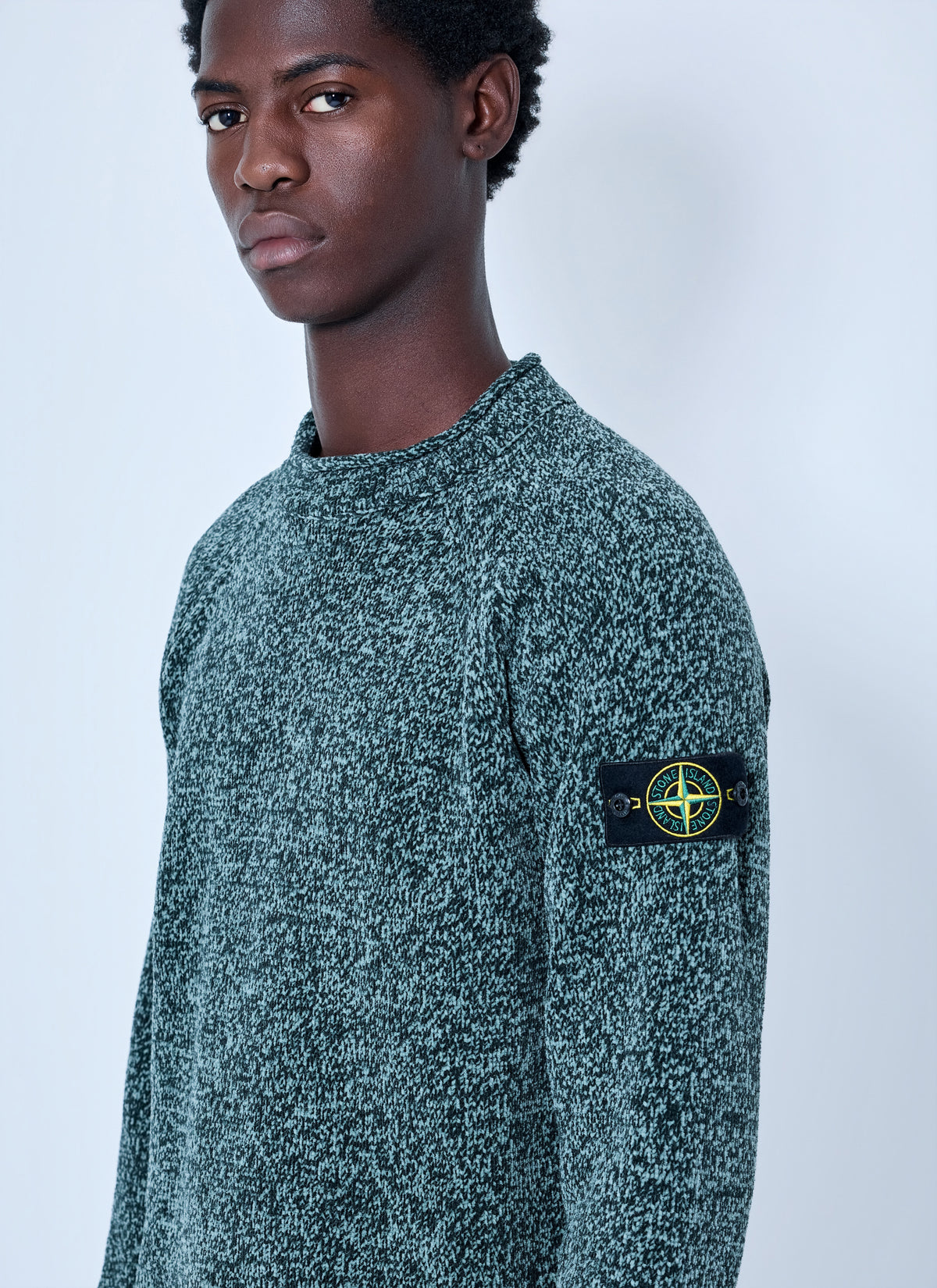 Stone Island Men Knitted Crewneck Sweater STONE ISLAND