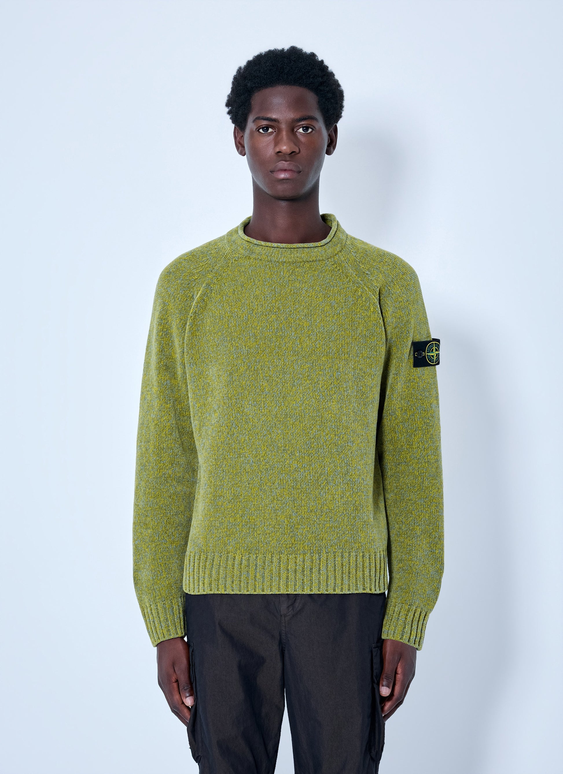 Stone Island Men Knitted Crewneck Sweater STONE ISLAND