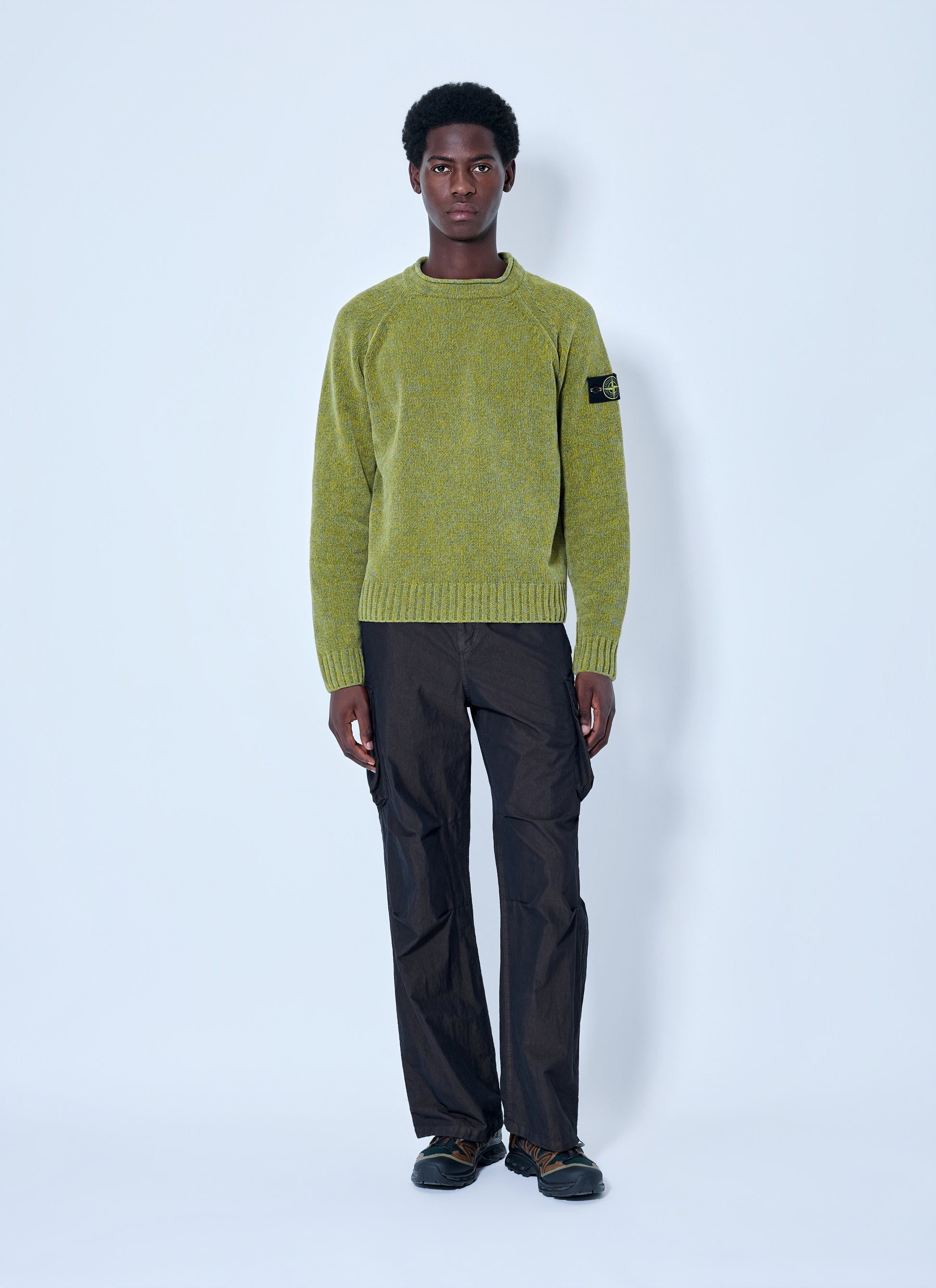 Stone Island Men Knitted Crewneck Sweater STONE ISLAND