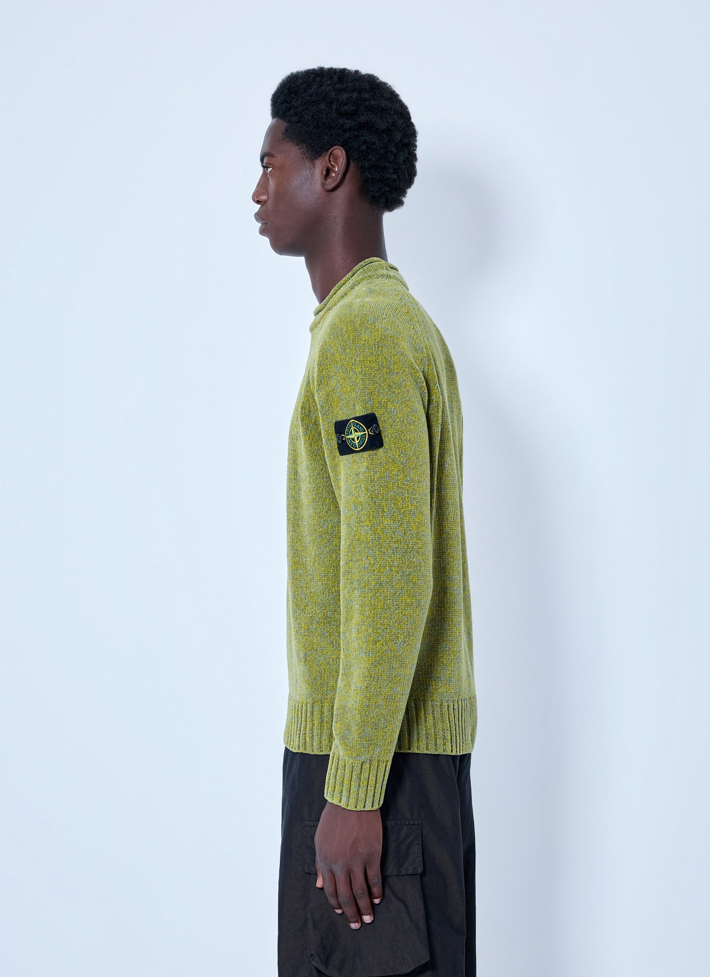 Stone Island Men Knitted Crewneck Sweater STONE ISLAND