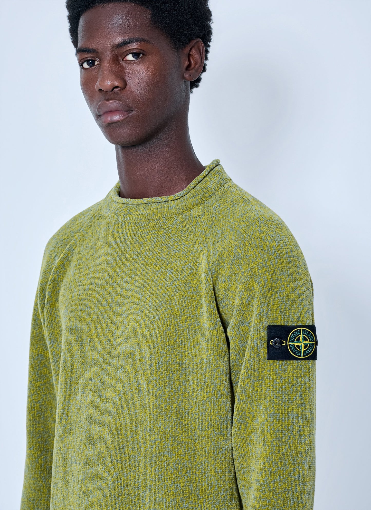 Stone Island Men Knitted Crewneck Sweater STONE ISLAND