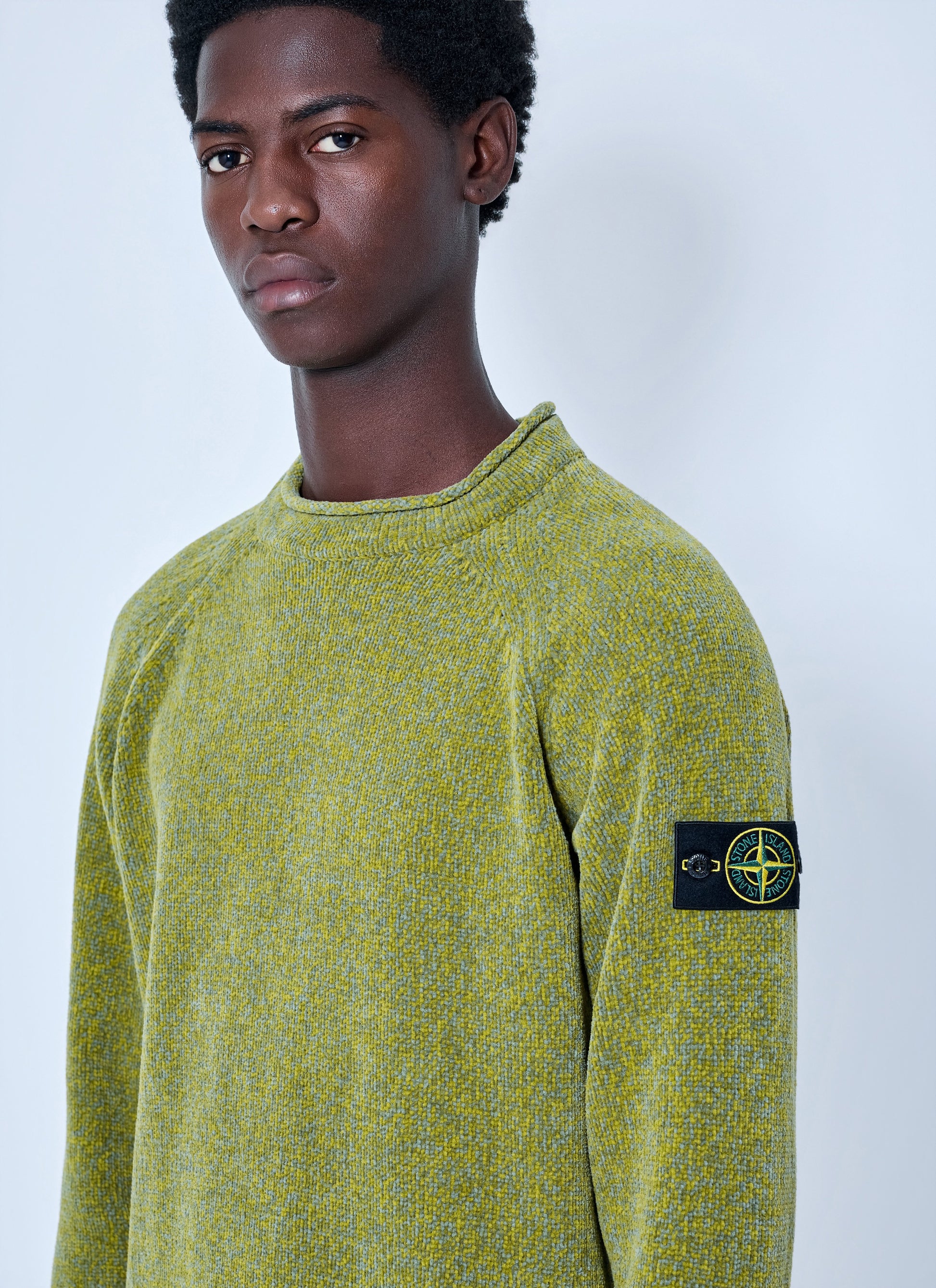 Stone Island Men Knitted Crewneck Sweater STONE ISLAND
