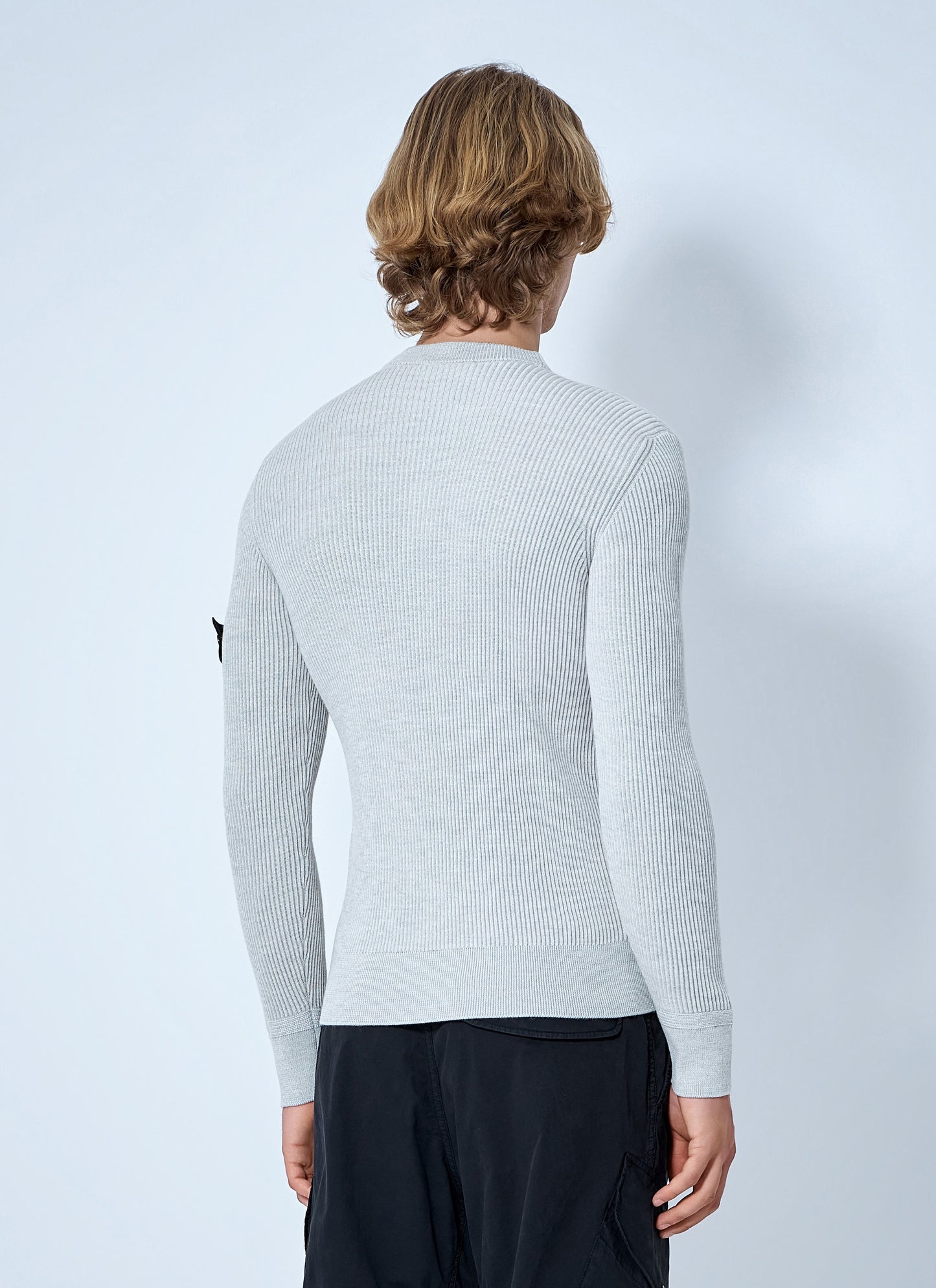 Stone Island Men Ribbed Crewneck Sweater STONE ISLAND