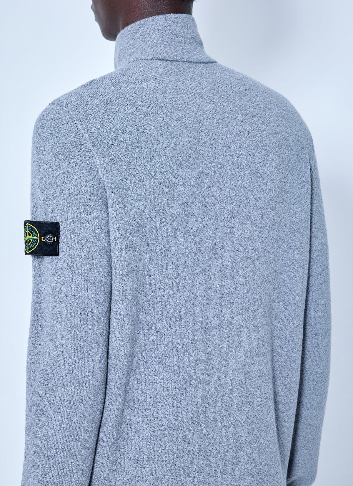 Stone Island Men Zip-Up Knit Sweater STONE ISLAND